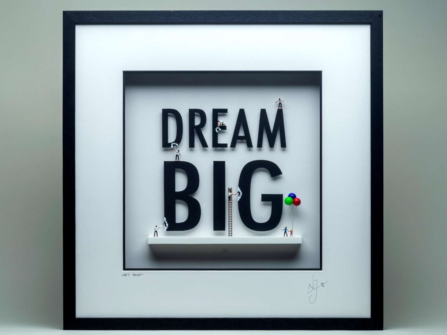 <p>Dream Big wall sculpture by Nic Joly</p>