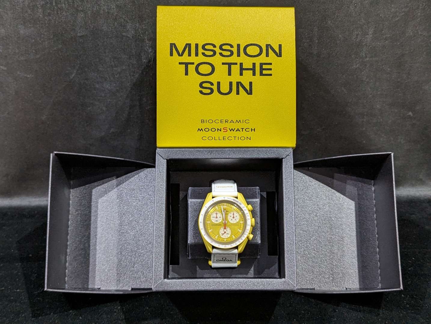 <p>Omega Swatch “Mission to the Sun” men's watch</p>