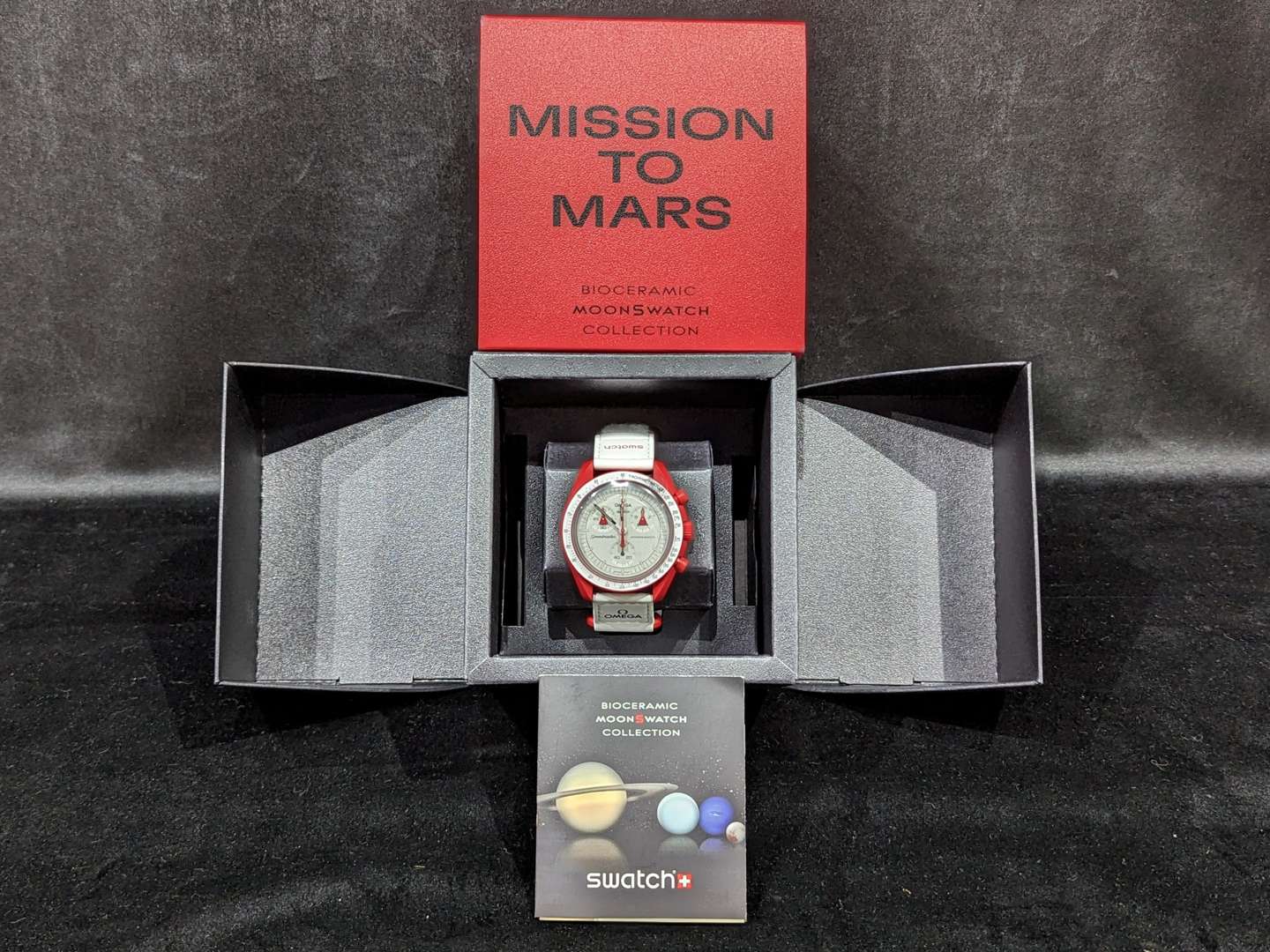 <p>Omega Swatch “Mission to Mars” men's watch</p>