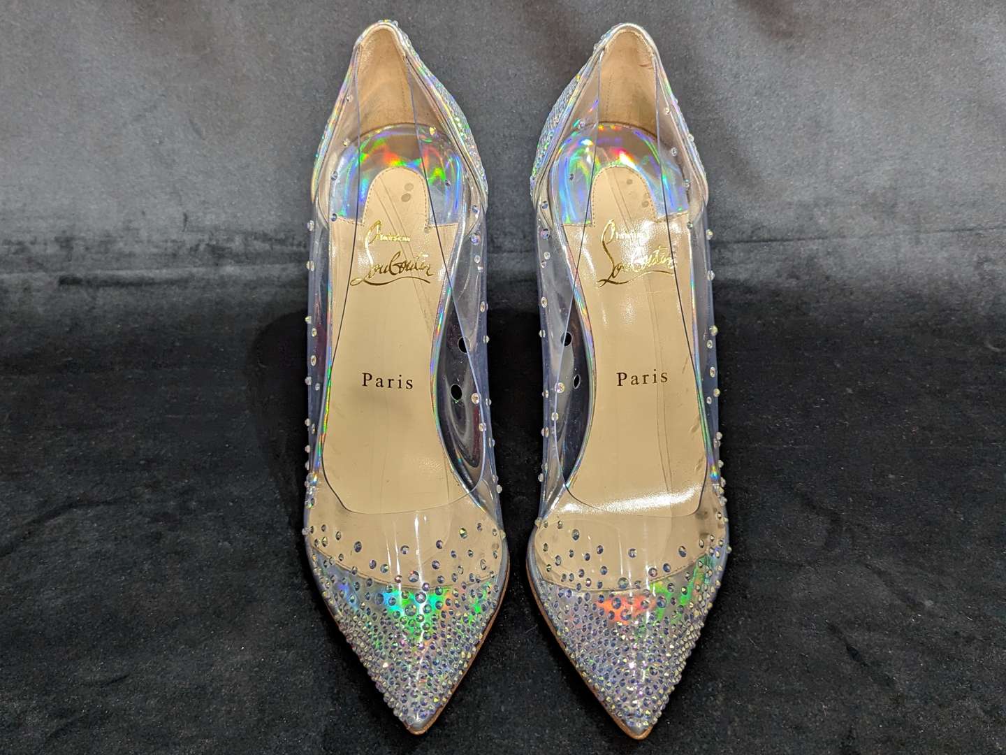 <p>Christian Louboutin Follies Strass pumps</p>