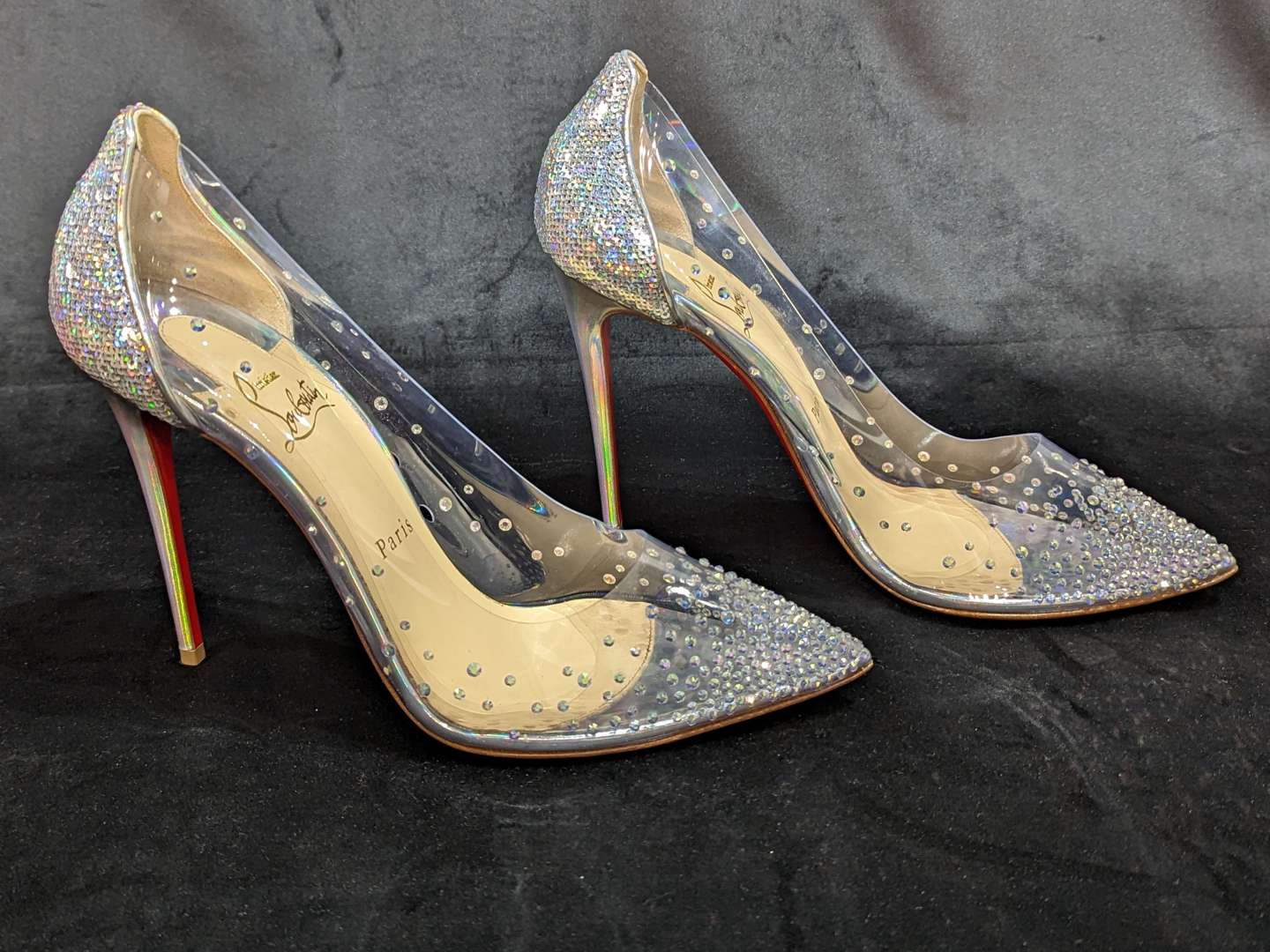 <p>Christian Louboutin Follies Strass pumps</p>