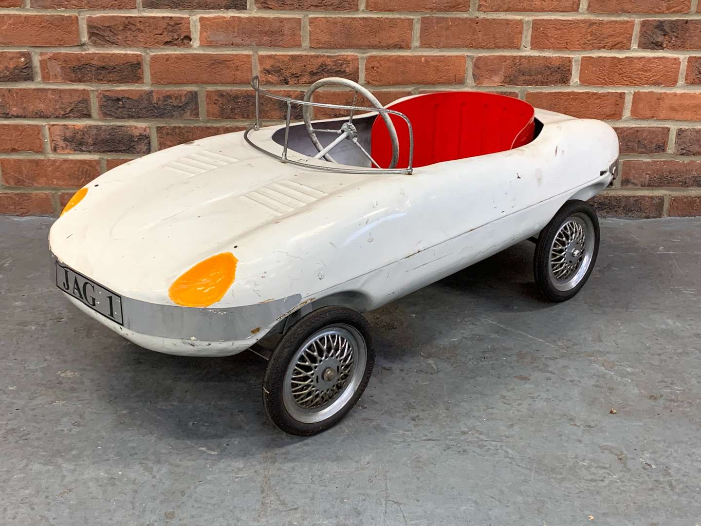 <p>E-Type Tin Plate Child's Pedal Car</p>