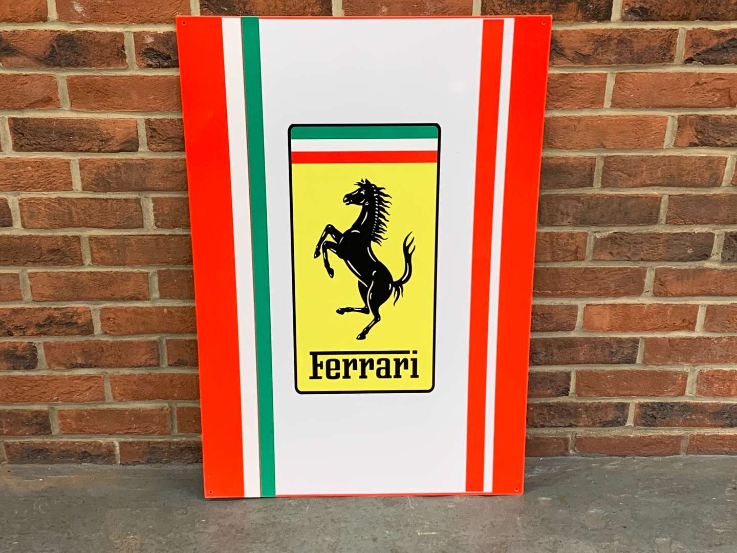 <p>Ferrari Metal Sign</p>