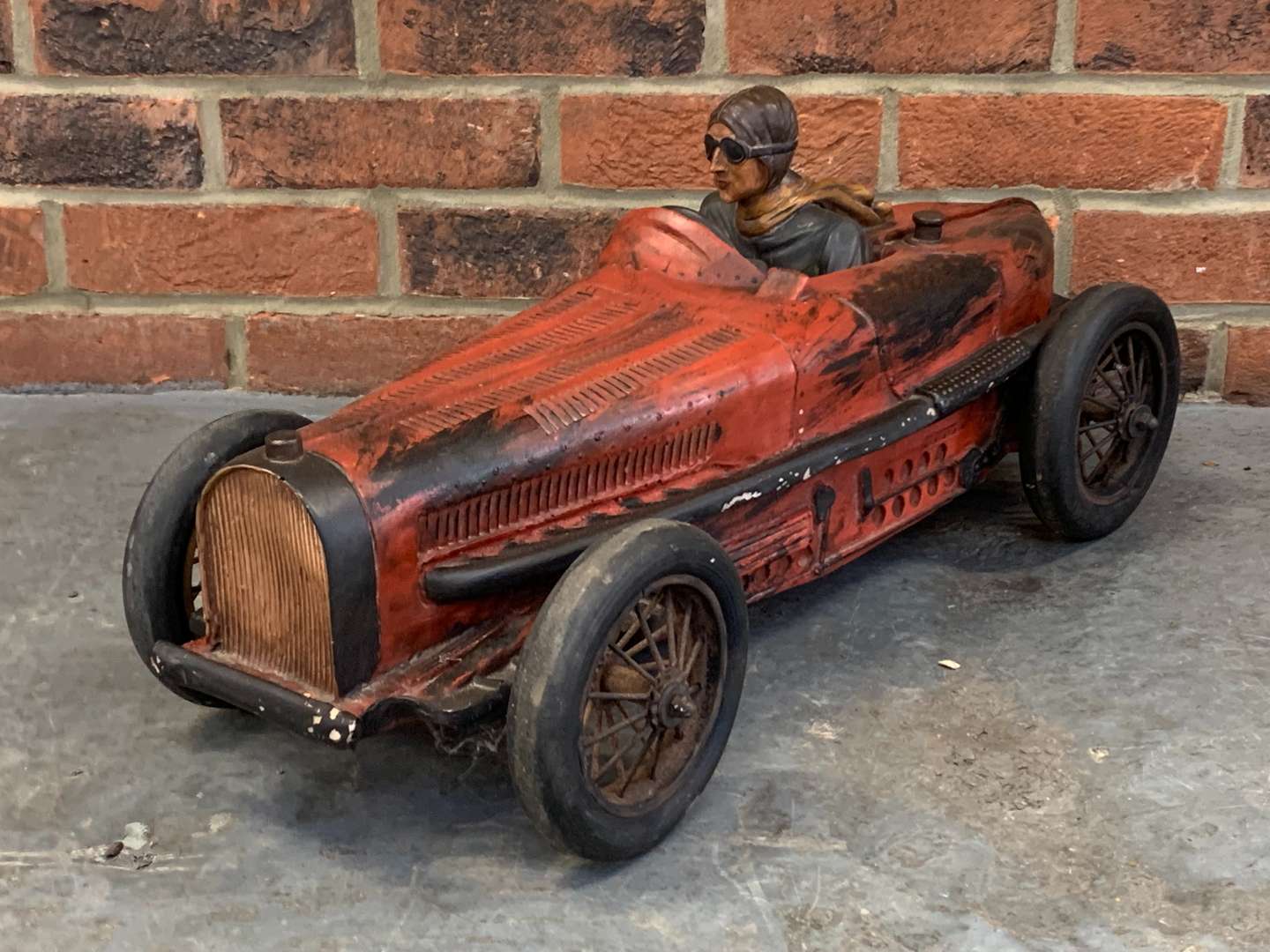 <p>Vintage Model of a Race Car</p>