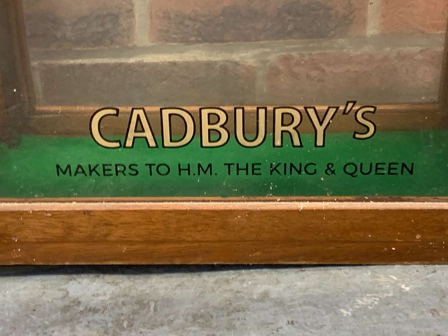 <p>Small Cadbury's Made Display Cabinet</p>