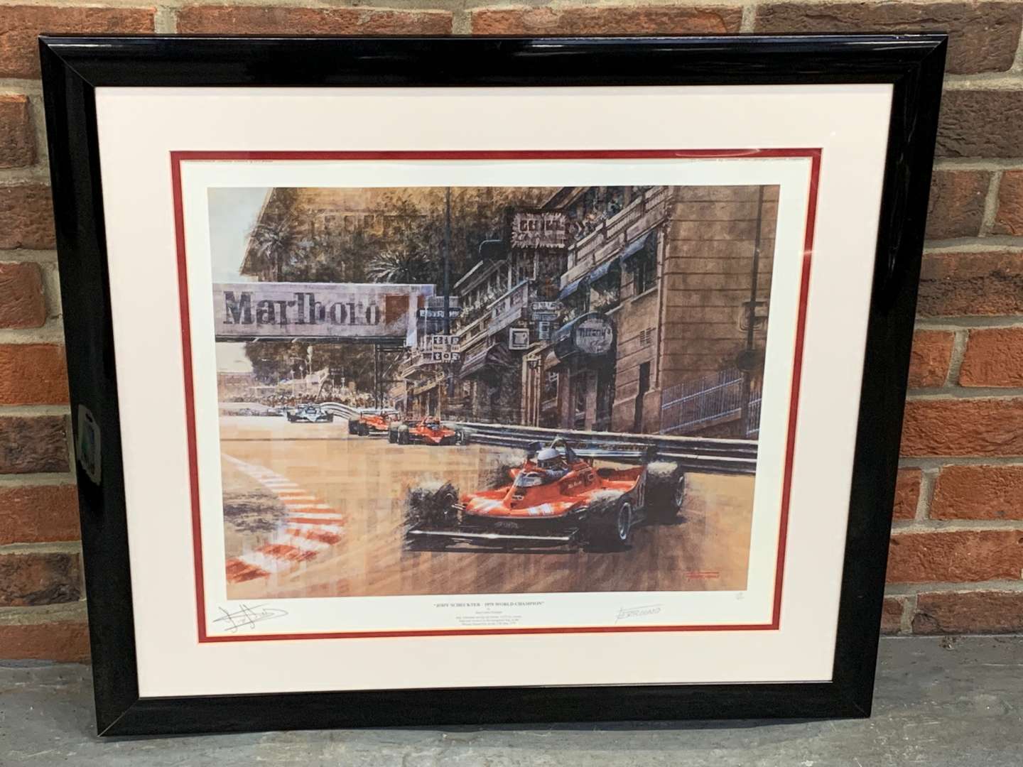 <p>Jody Scheckter Framed 1979 World Champion Print</p>