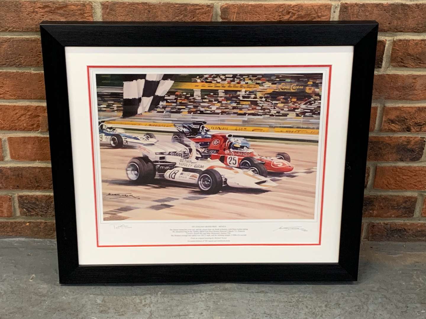 <p>Michael Turner 1971 Italian GP Monza Framed Print</p>