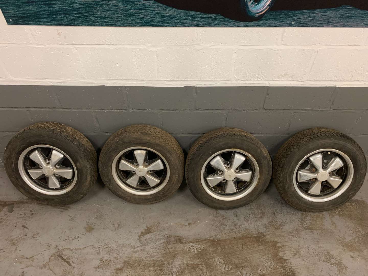 <p>Set of Four Porsche 911 Fuchs Wheels</p>