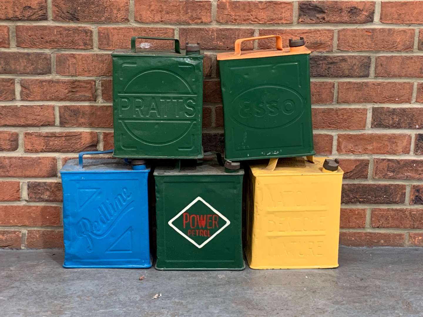 <p>Five Two Gallon Fuel Cans&nbsp;</p>