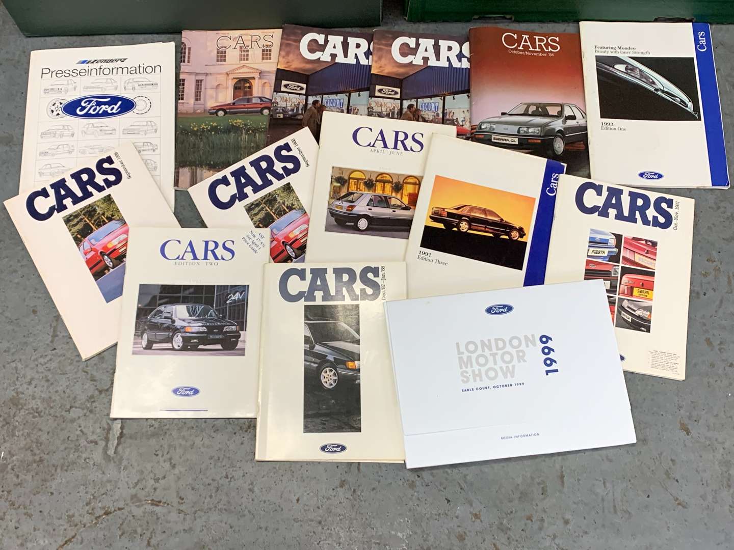 <p>Four Boxes of Mainly Ford Car Literature</p>