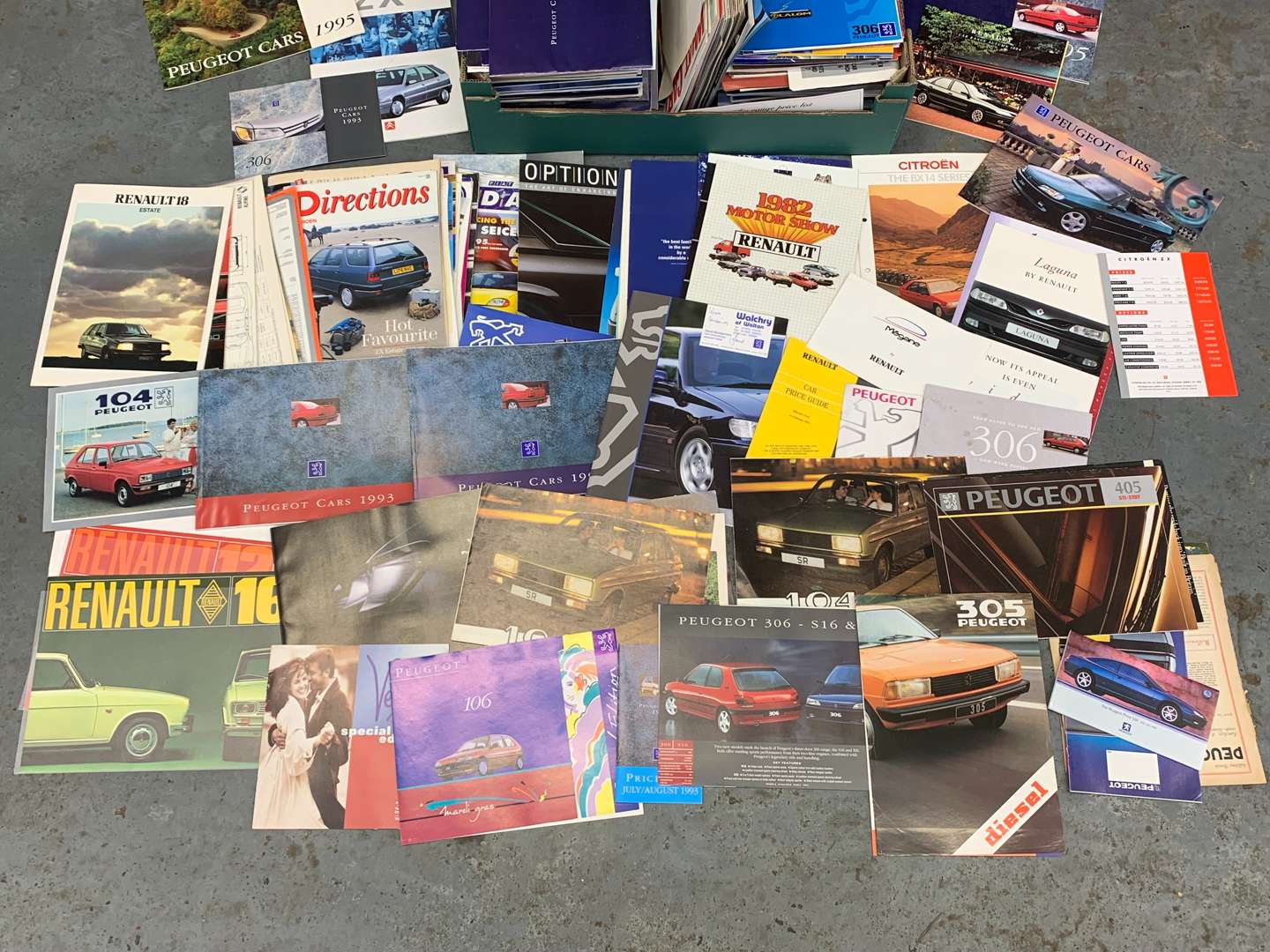 <p>Three Boxes of Mainly French Motoring Literature</p>