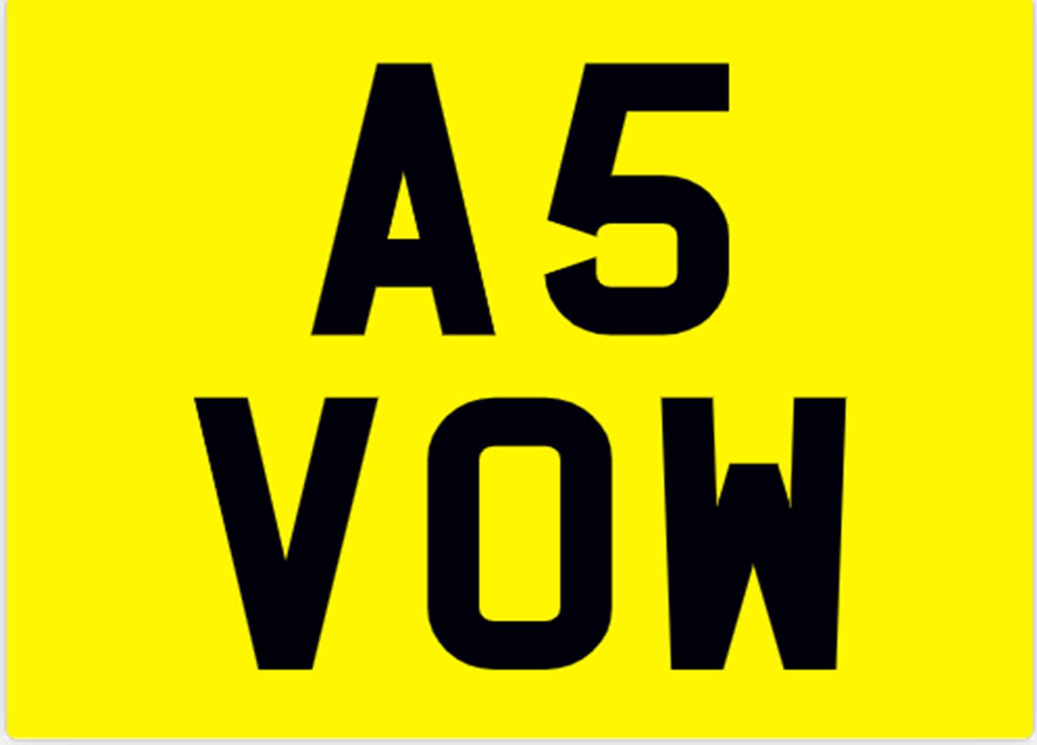 <p>&nbsp; A5 VOW Registration number</p>