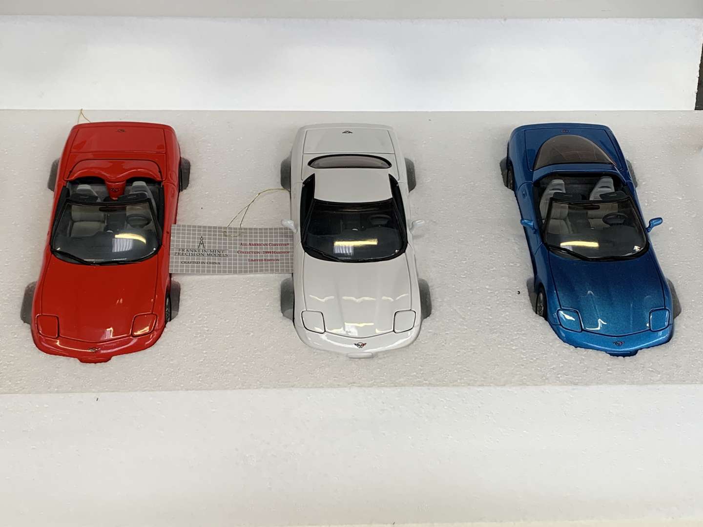 <p>Three Boxed Franklin Mint Corvette Model Cars</p>