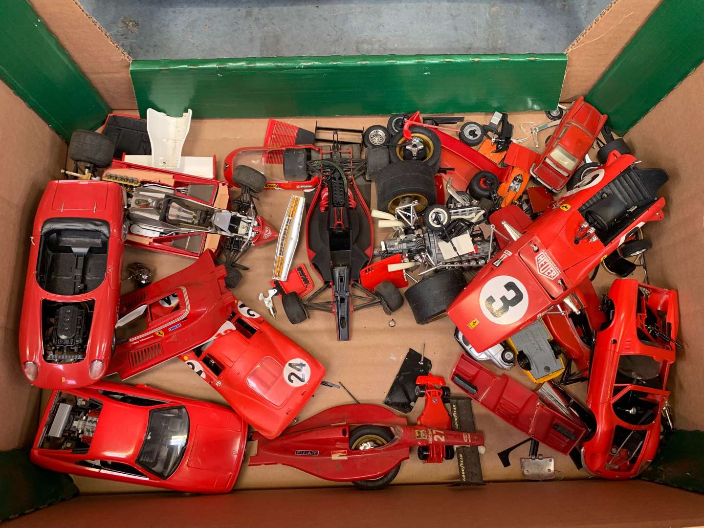 <p>Two Boxes Of Model Ferrari's&nbsp;</p>