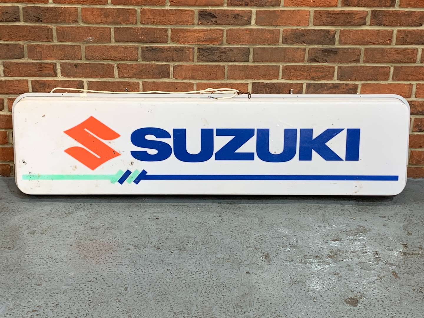 <p>Suzuki Illuminated Dealership Hanging Sign</p>