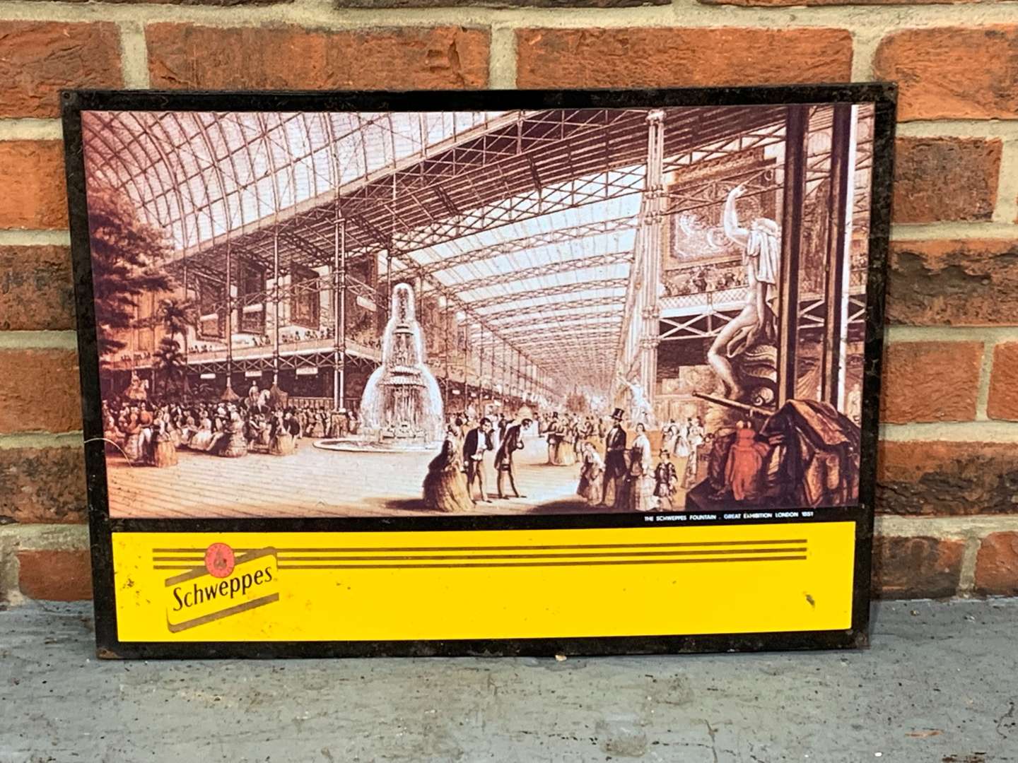 <p>Schweppes Enamel Sign</p>