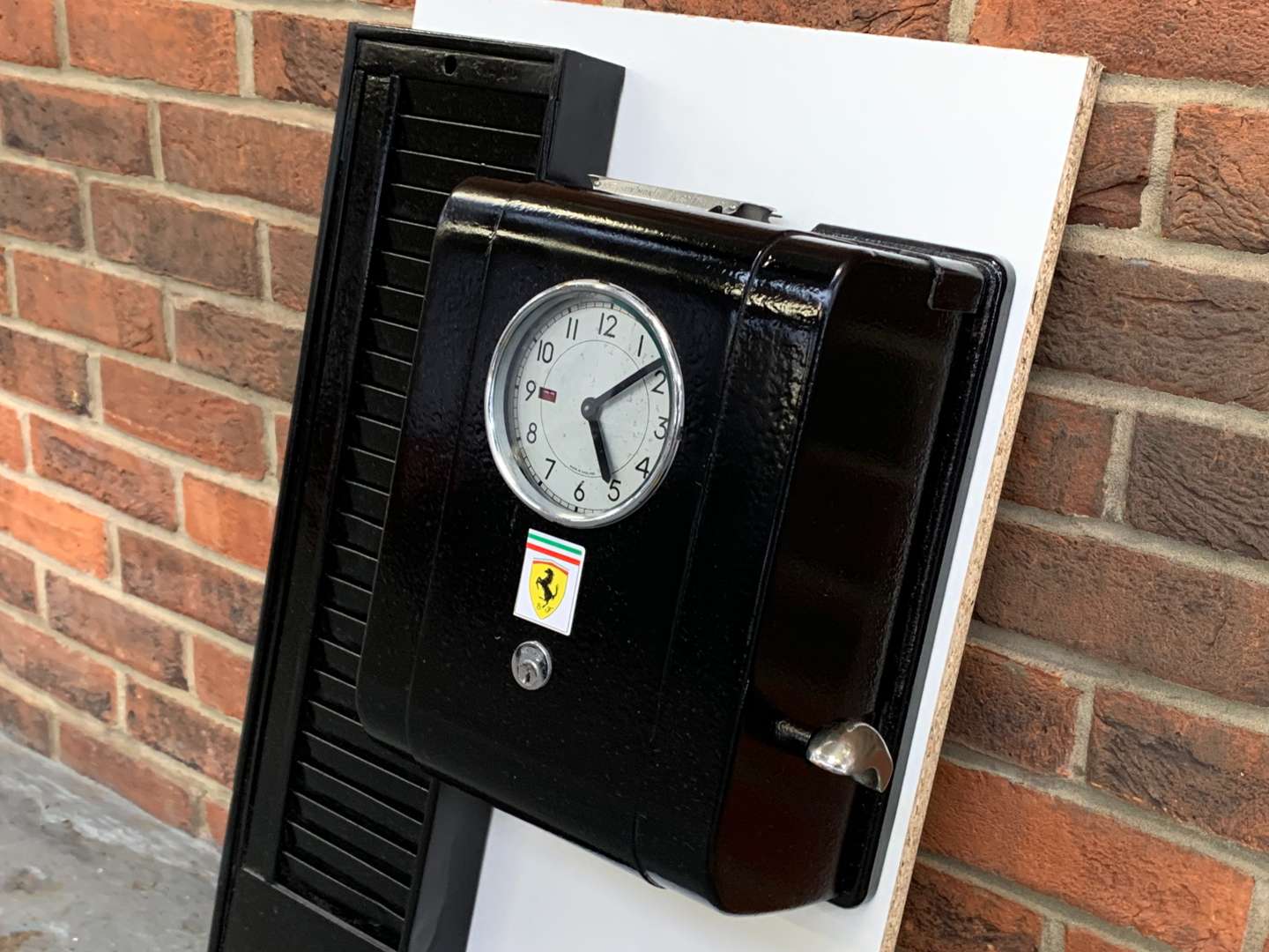 <p>Vintage Clocking In Clock and Card Holder</p>