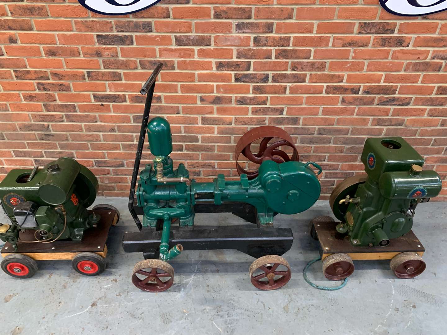 <p>Stationary Engine and two Ruston Hornsby Belt Driven Pumps (3)</p>