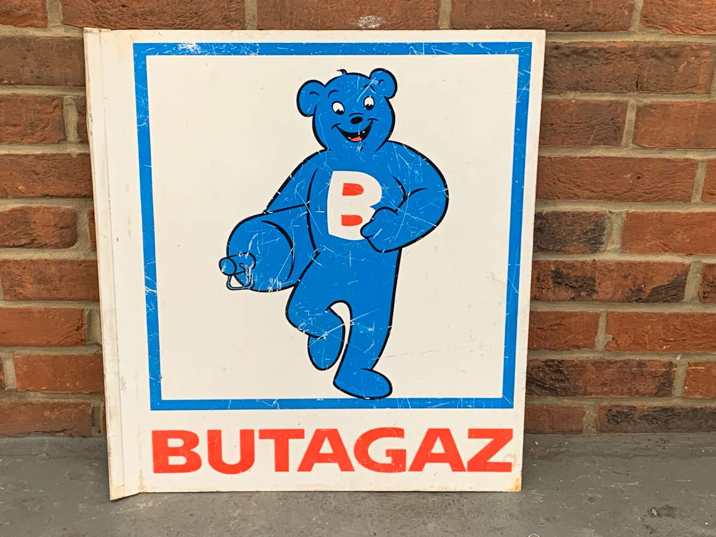 <p>Butagaz Aluminium Flange Sign</p>