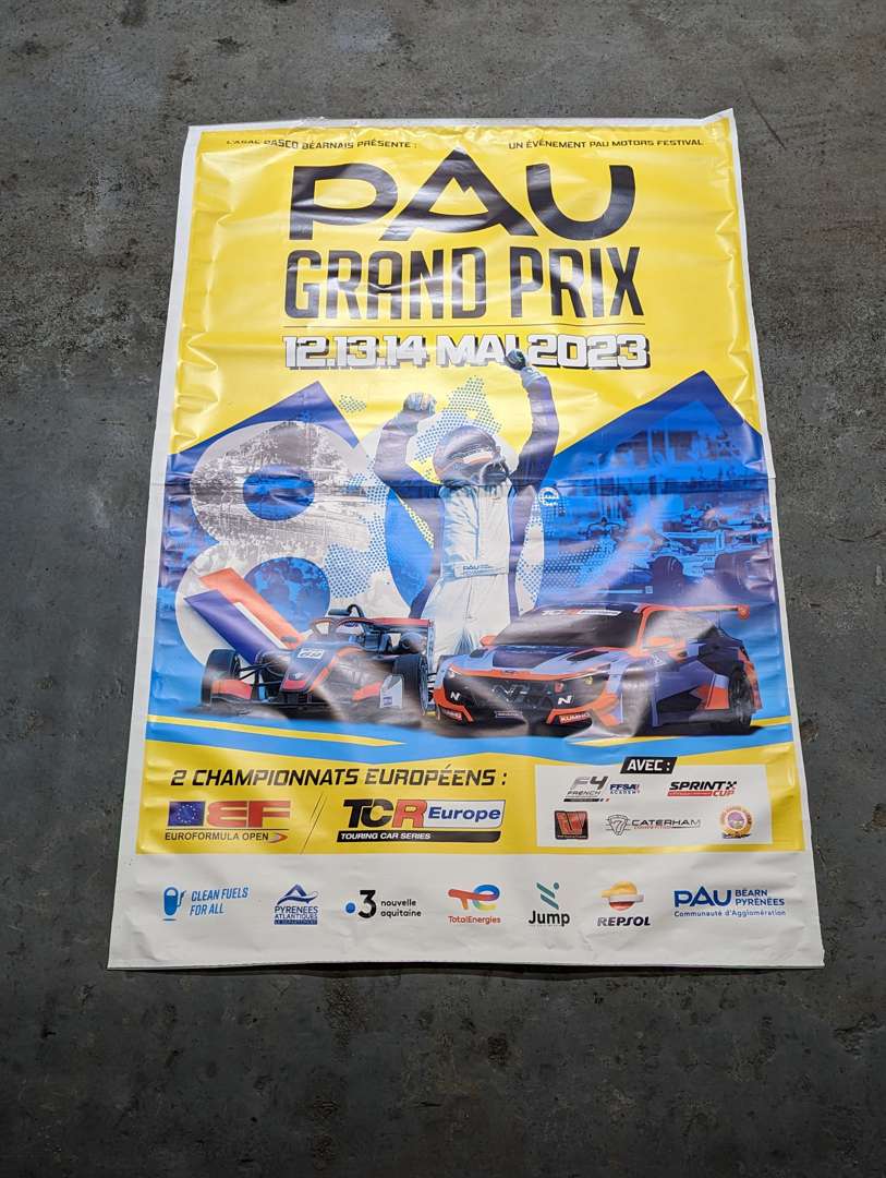 <p>Large PAU Grand Prix Race Poster&nbsp;</p>