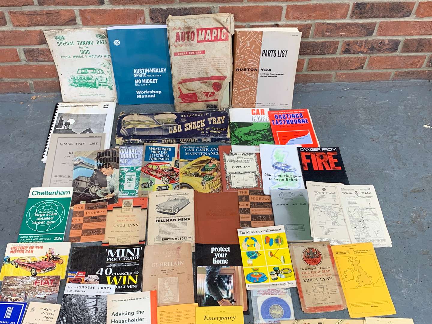 <p>Box of Motoring Literature, Maps Etc</p>