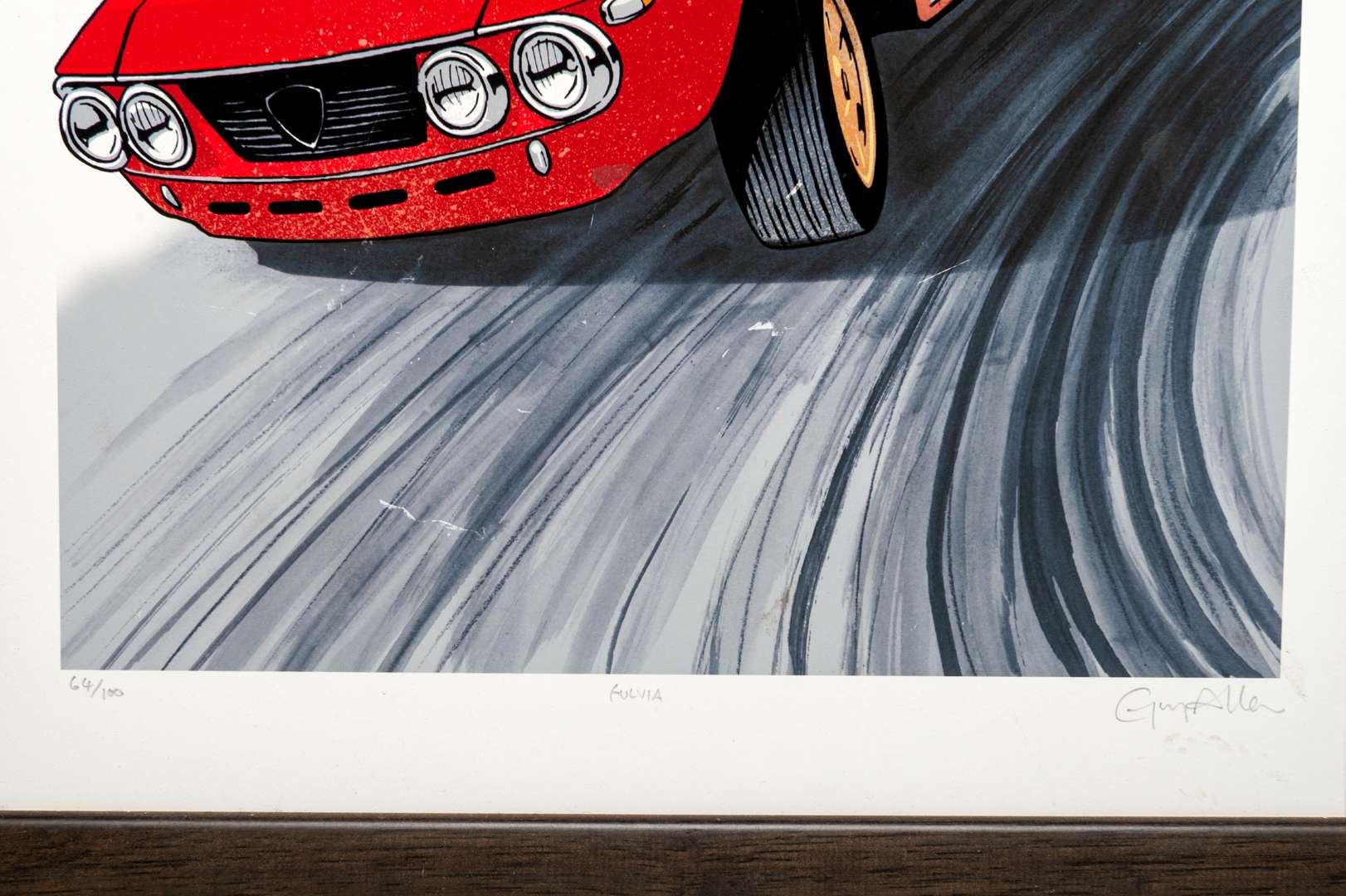 <p>GUY ALLEN, 3 x limited edition prints. &nbsp;“Safari”, “Fulvia”, “Abarth 595”,</p>