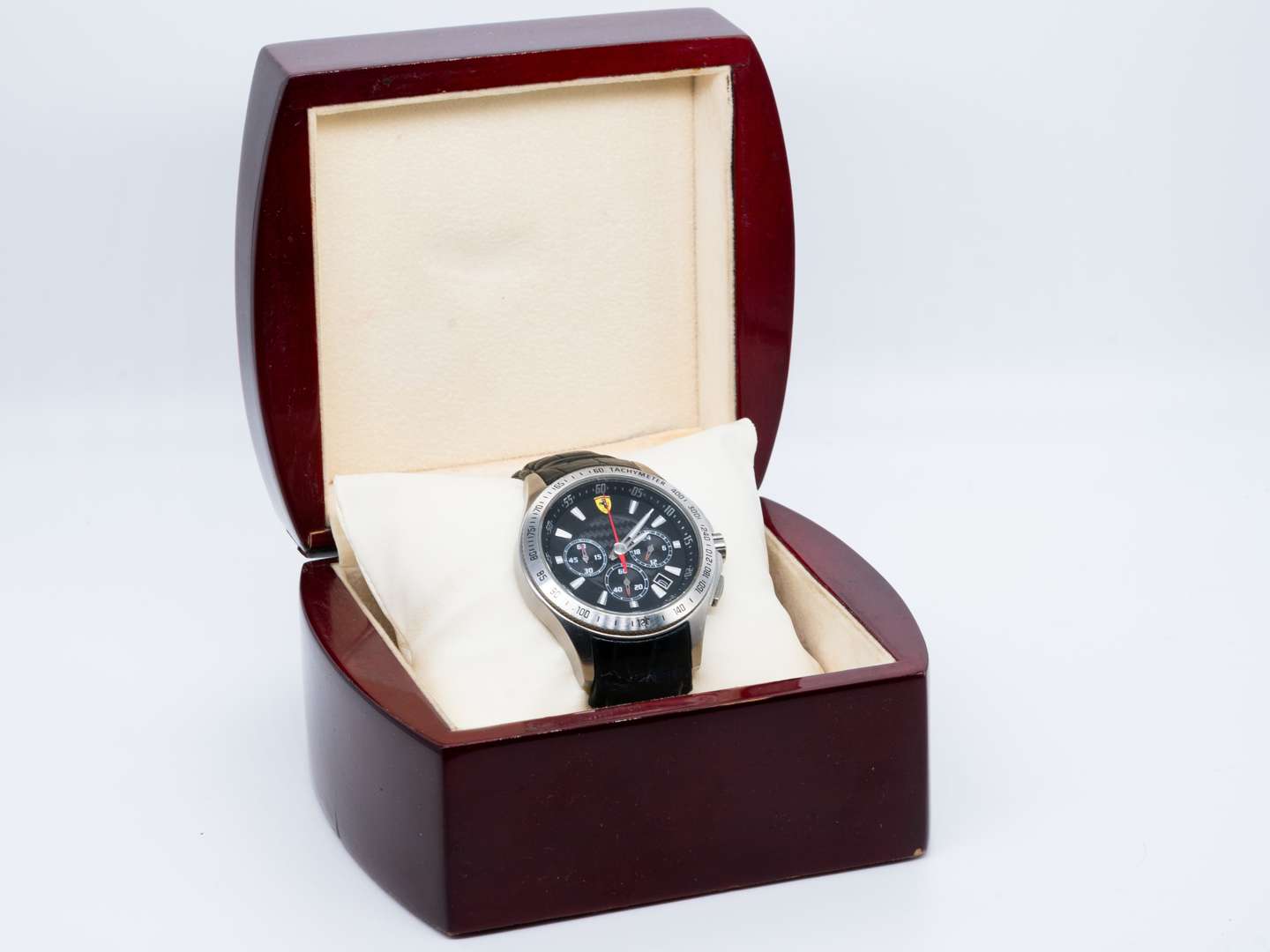 <p>FERRARI, Scuderia, a quartz, stainless steel, two button chronograph wristwatch.</p>