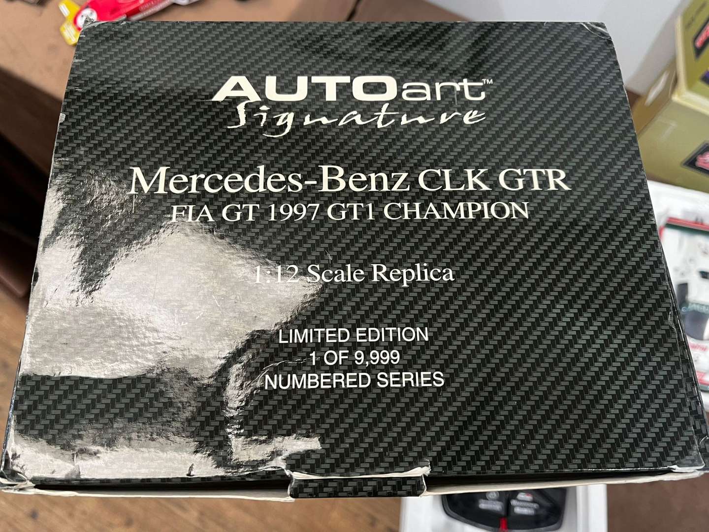 <p>AUTO ART, &nbsp;Mercedes-Benz, CLK GTR FIA GT, 1997, GT1 Champion, 1:12</p>