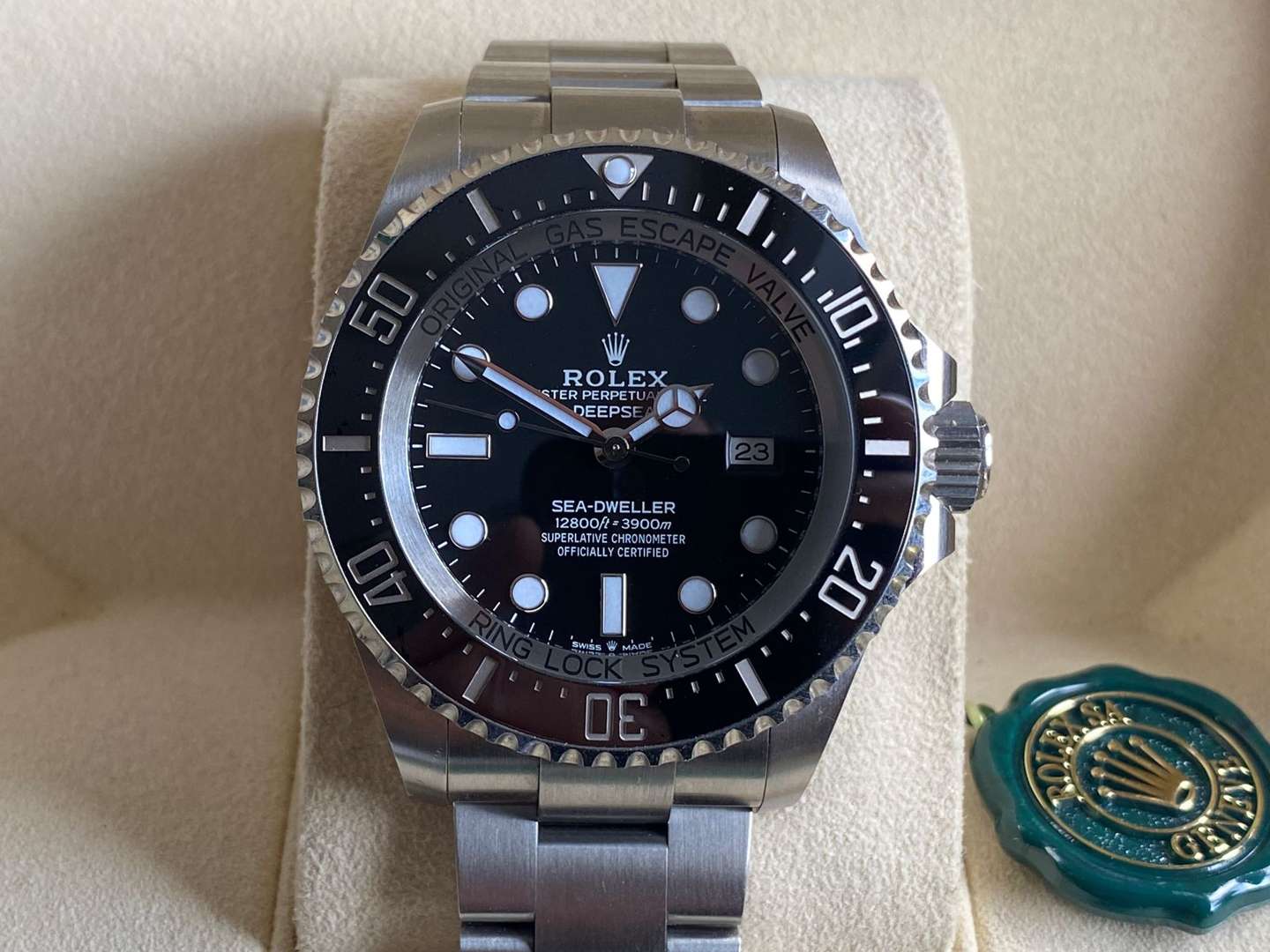 <p>ROLEX. DEEPSEA, SEA DWELLER, Model 126660, Serial 6NR55091, Purchased 2022</p>