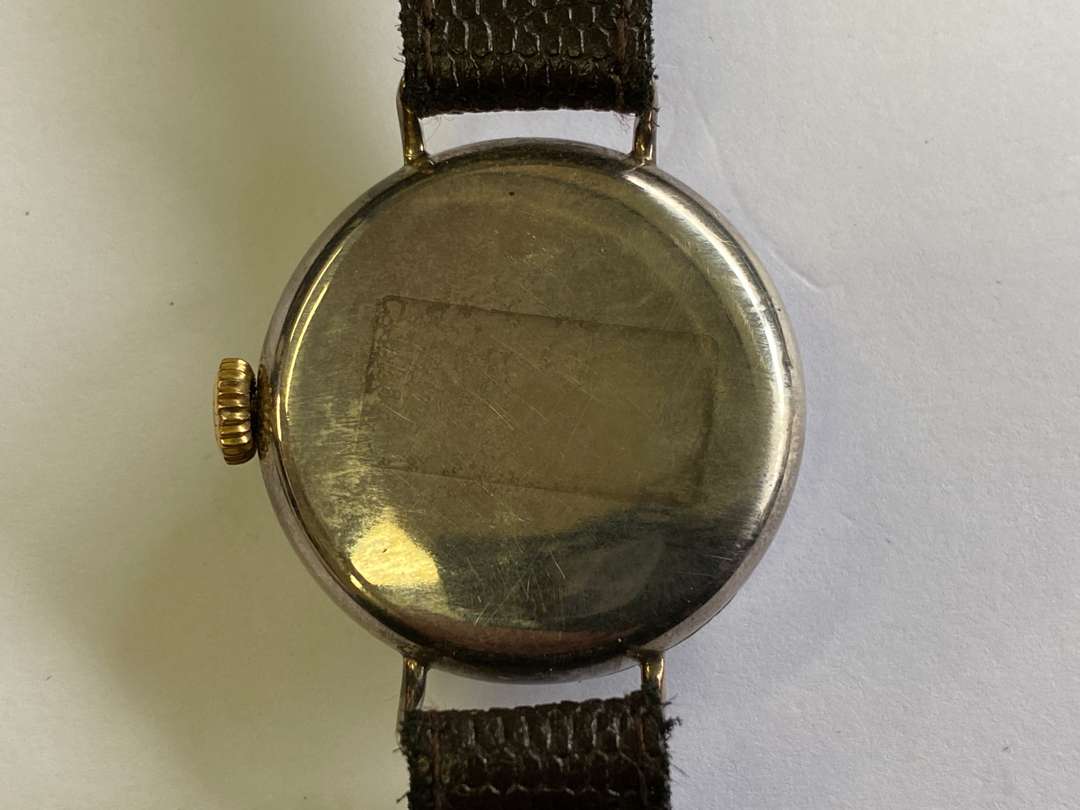 <p>OMEGA, an early 20th century silver cased wristwatch</p>