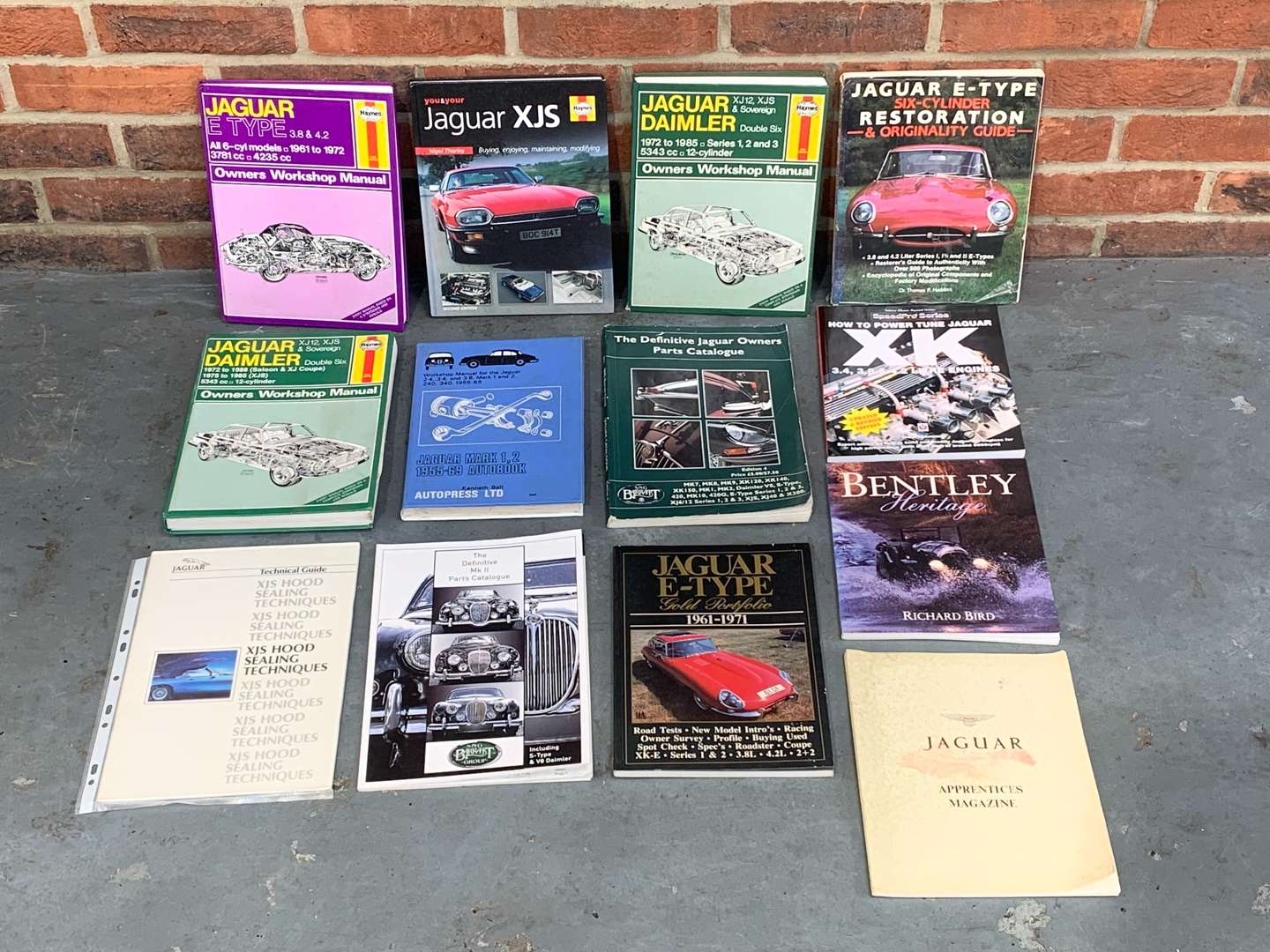 <p>Box Of Jaguar Motoring Books</p>