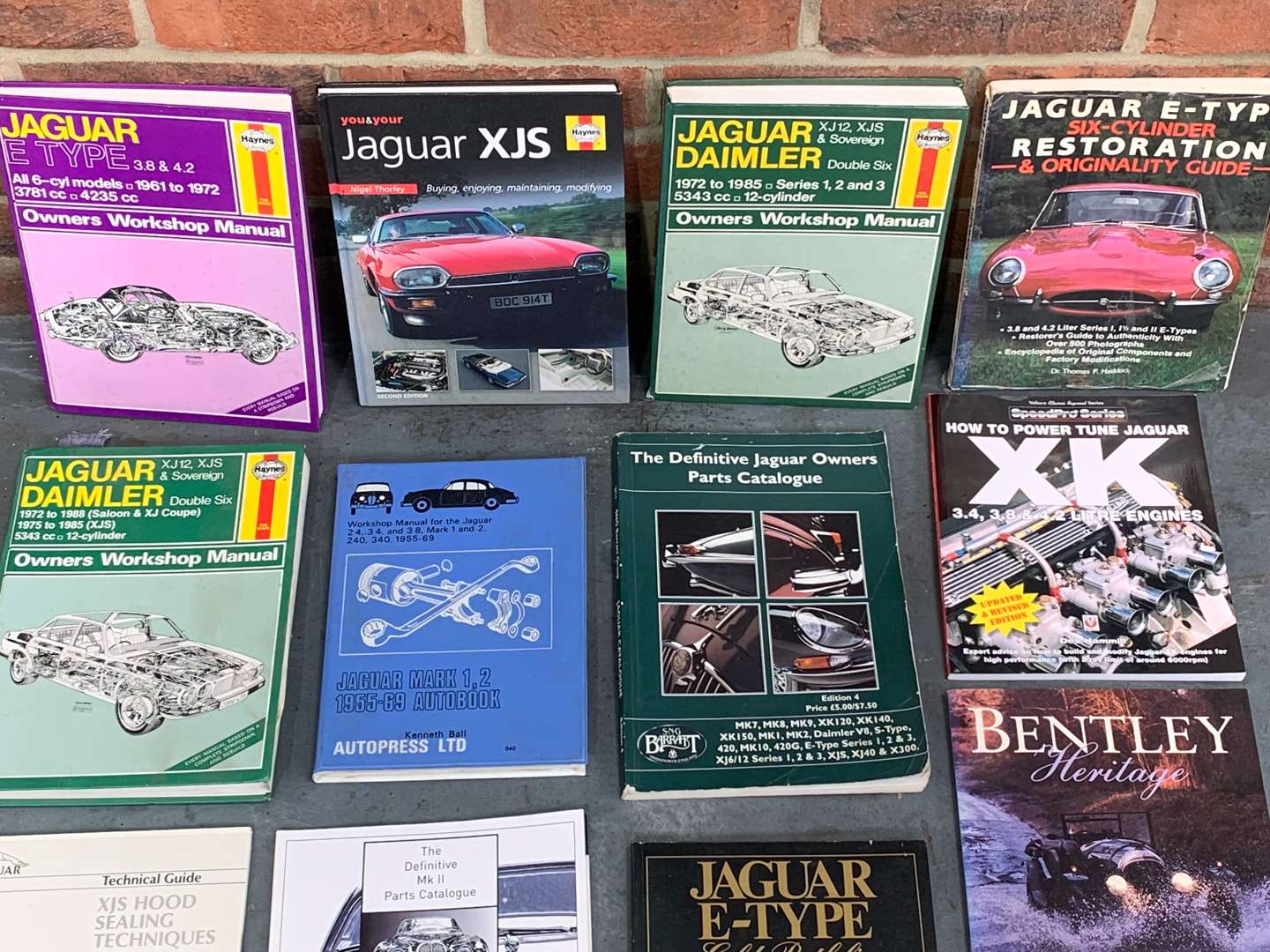 <p>Box Of Jaguar Motoring Books</p>