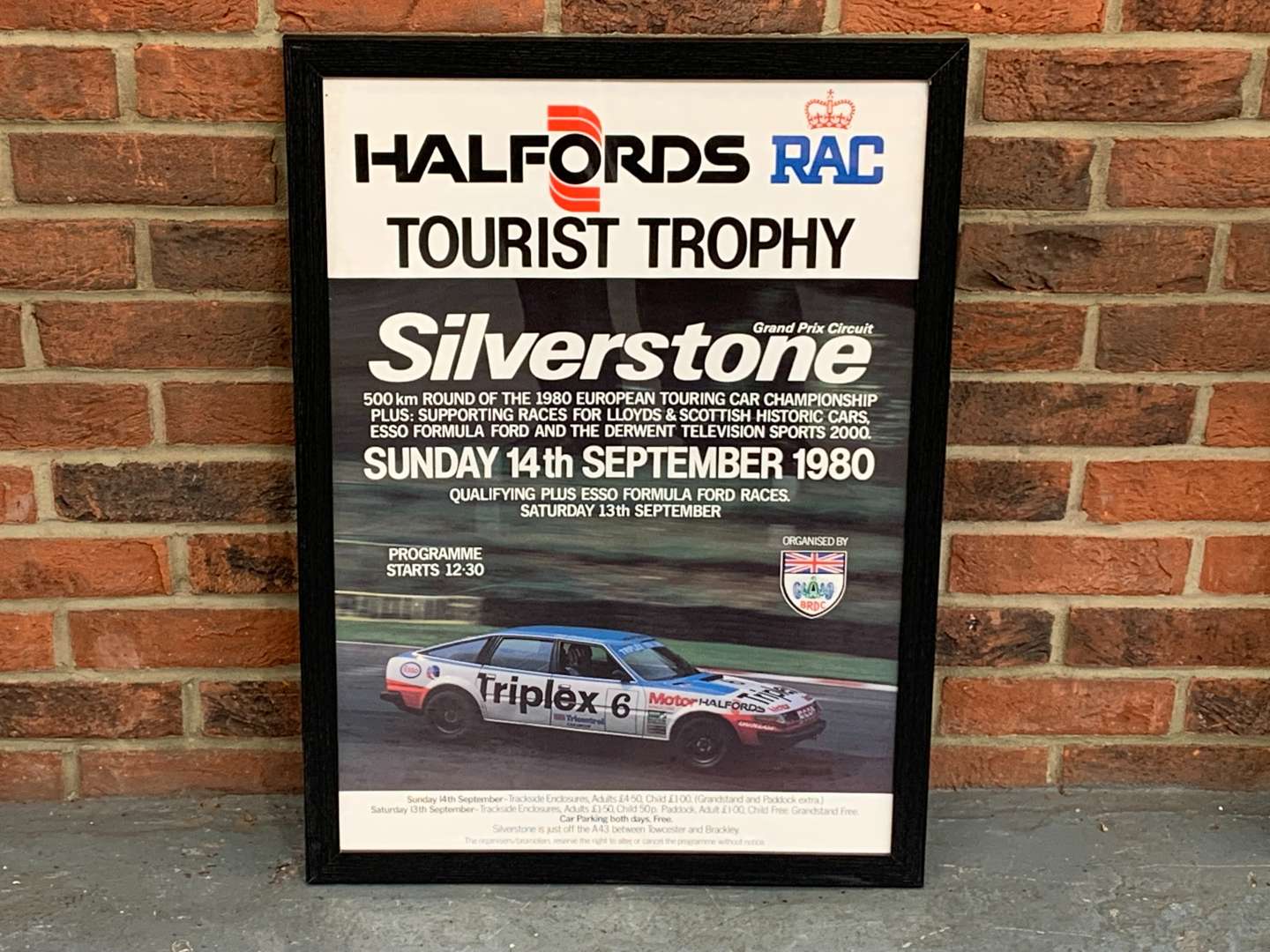 <p>Halfords RAC Silverstone 1980 Poster</p>