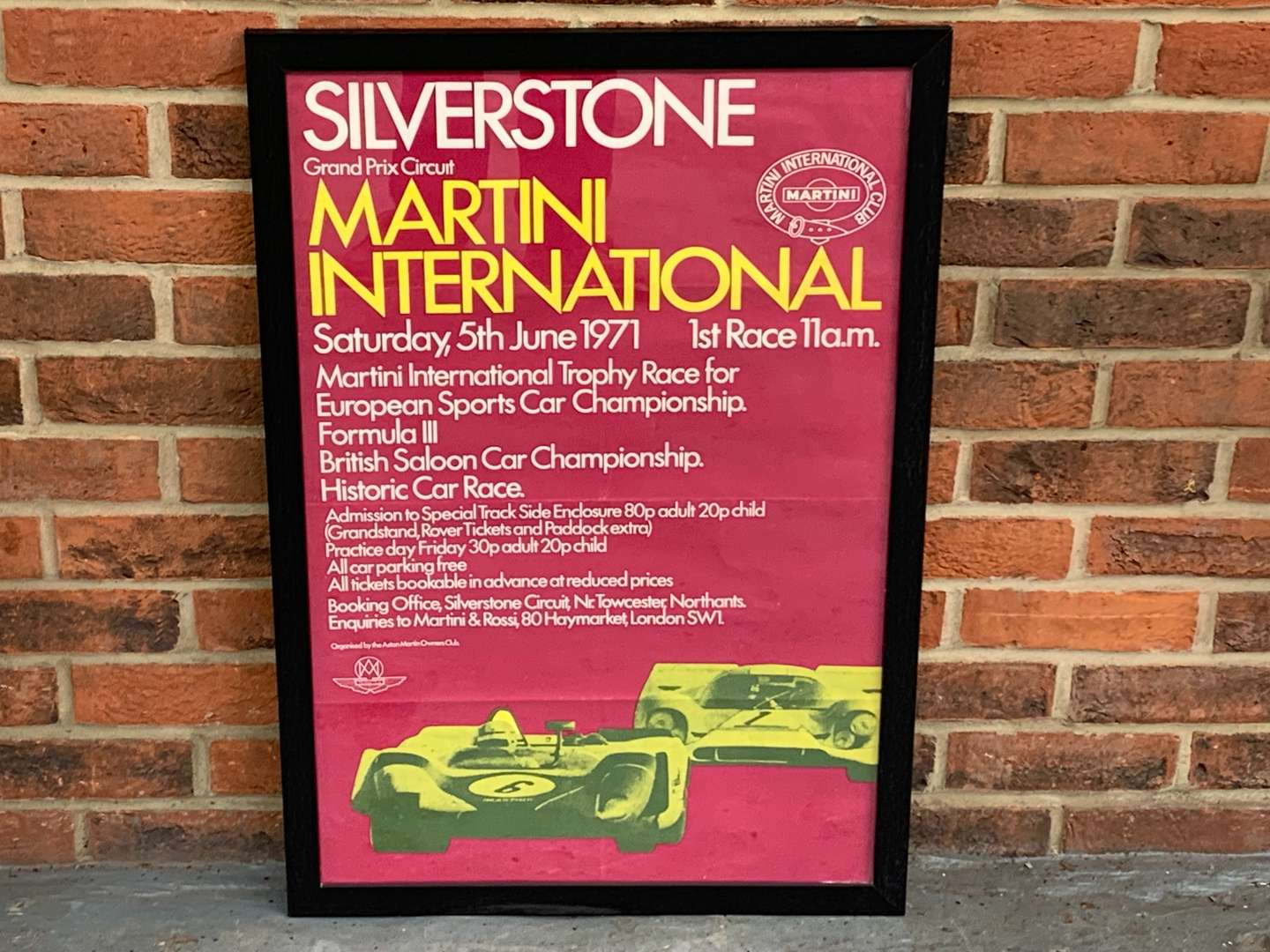 <p>Silverstone 1971 Framed Race Poster</p>