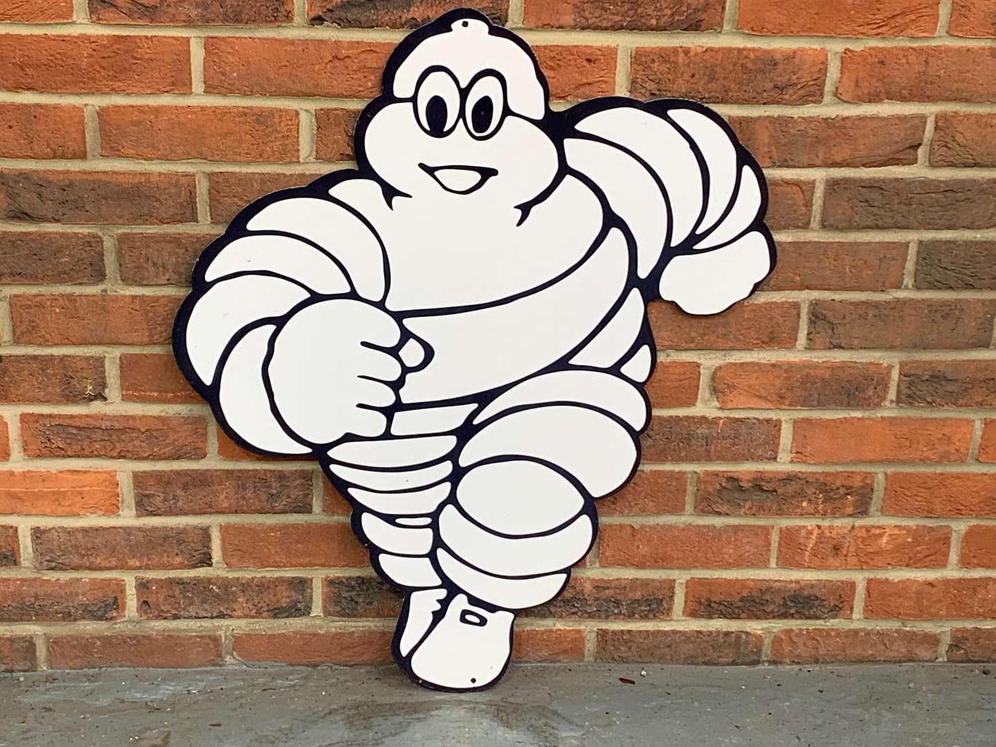 <p>Michelin Running Man Metal Sign</p>