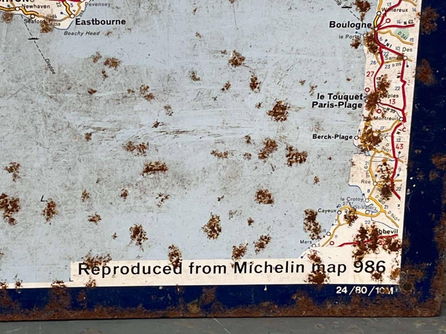 <p>Tin Michelin Map Sign&nbsp;</p>