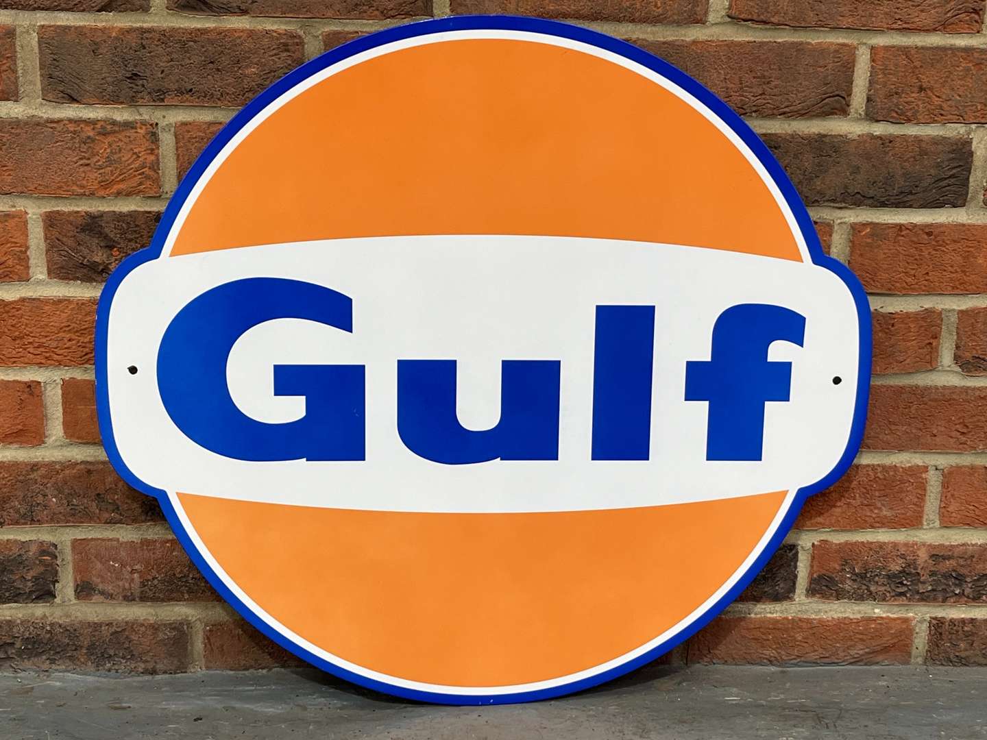 <p>Gulf Emblem Metal Sign</p>