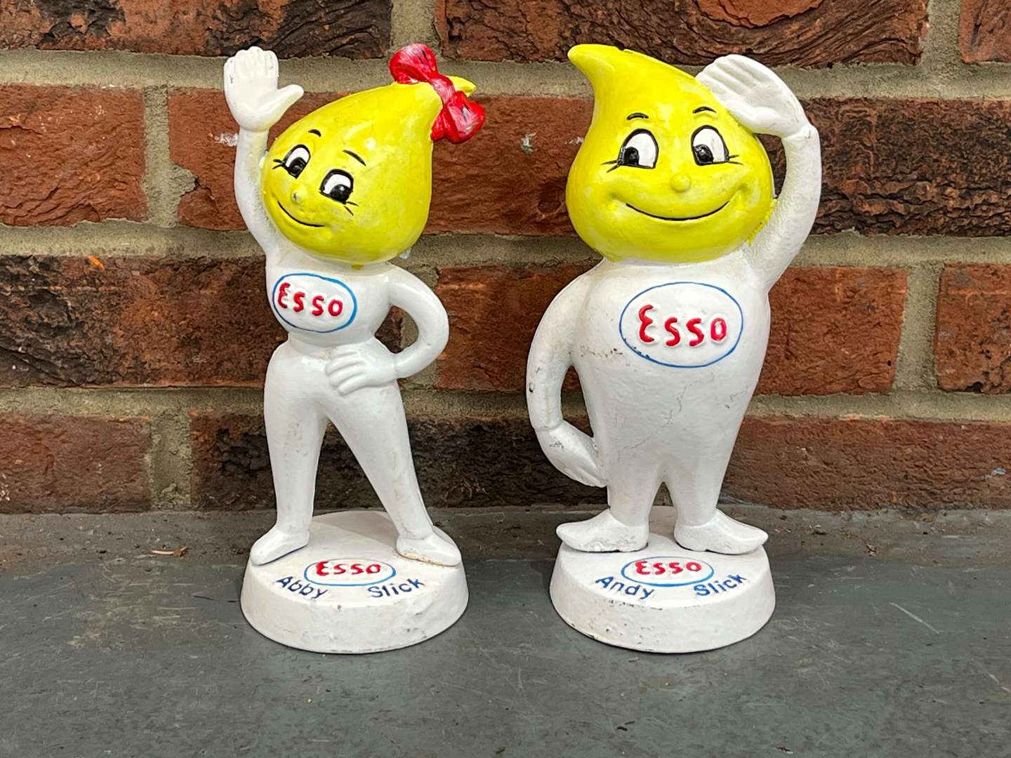 <p>Esso Andy and Abby Drips Money Boxes</p>