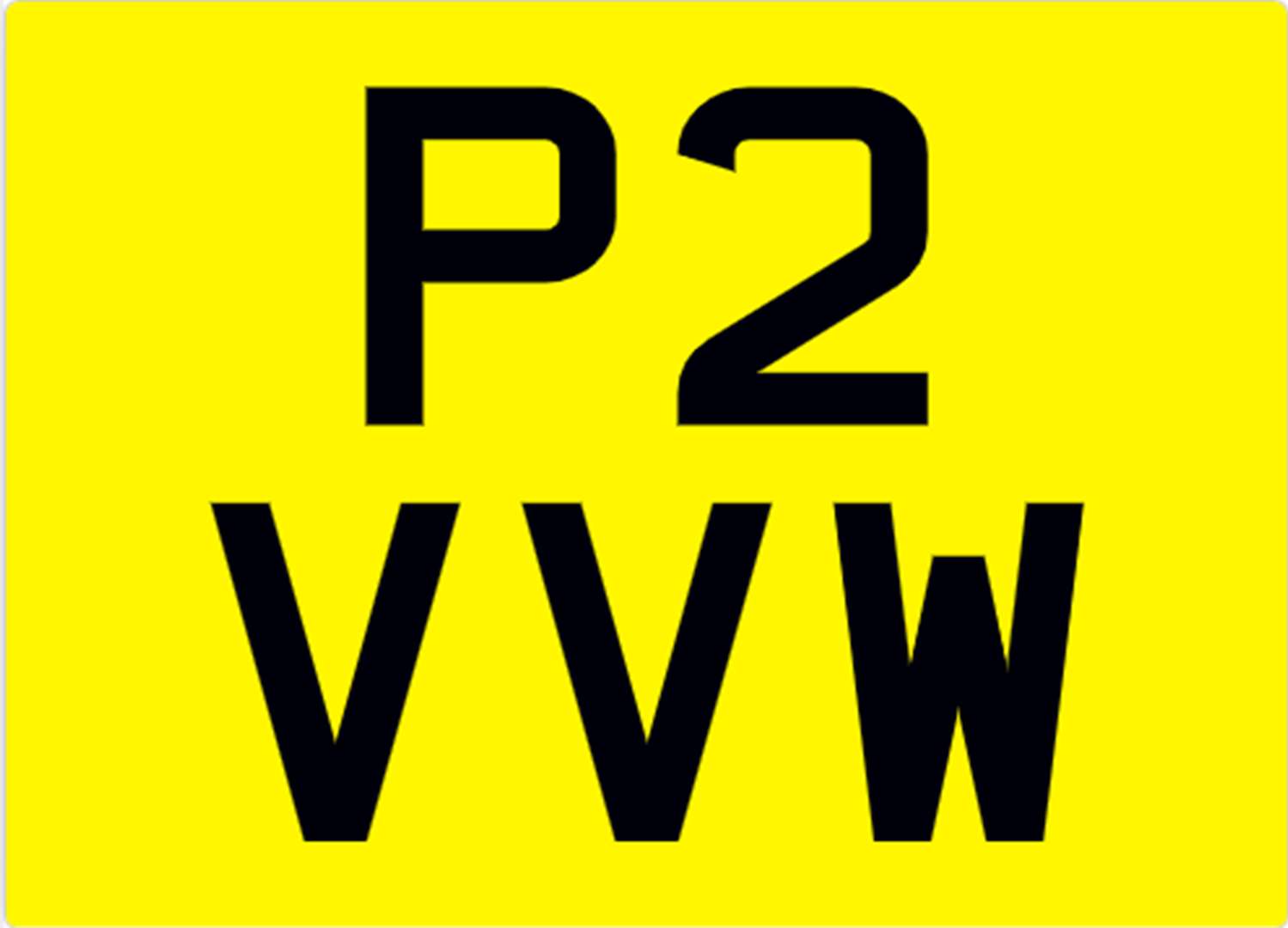 <p>&nbsp; P2 VVW Registration Number&nbsp;</p>