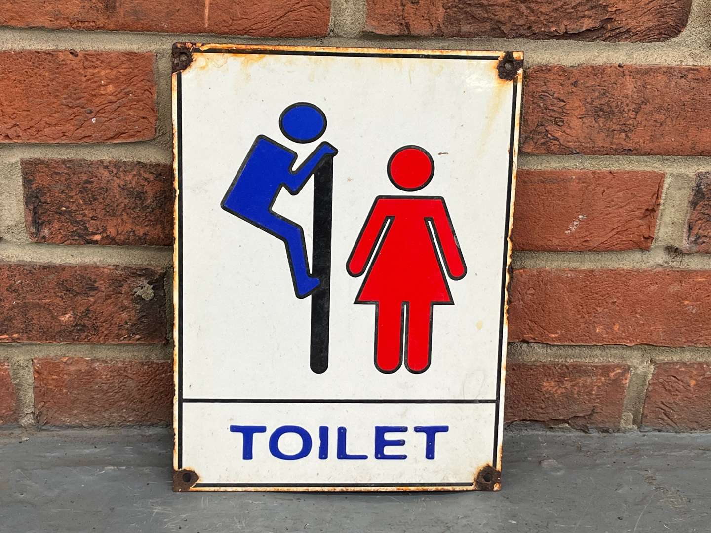 <p>Novelty Toilet Enamel Sign&nbsp;</p>