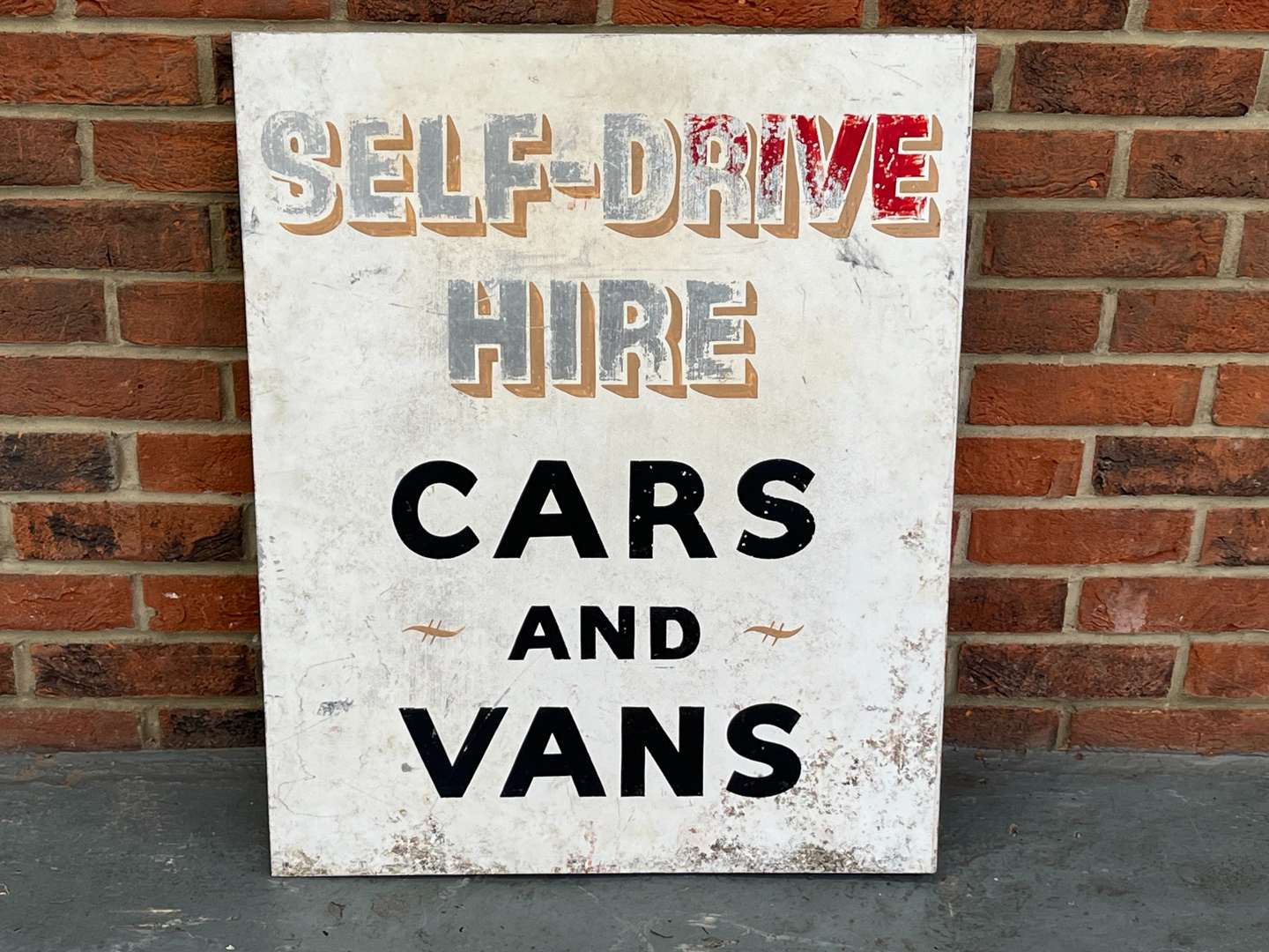 <p>Self-Drive Hire Cars and Vans Aluminium Flange Sign&nbsp;</p>