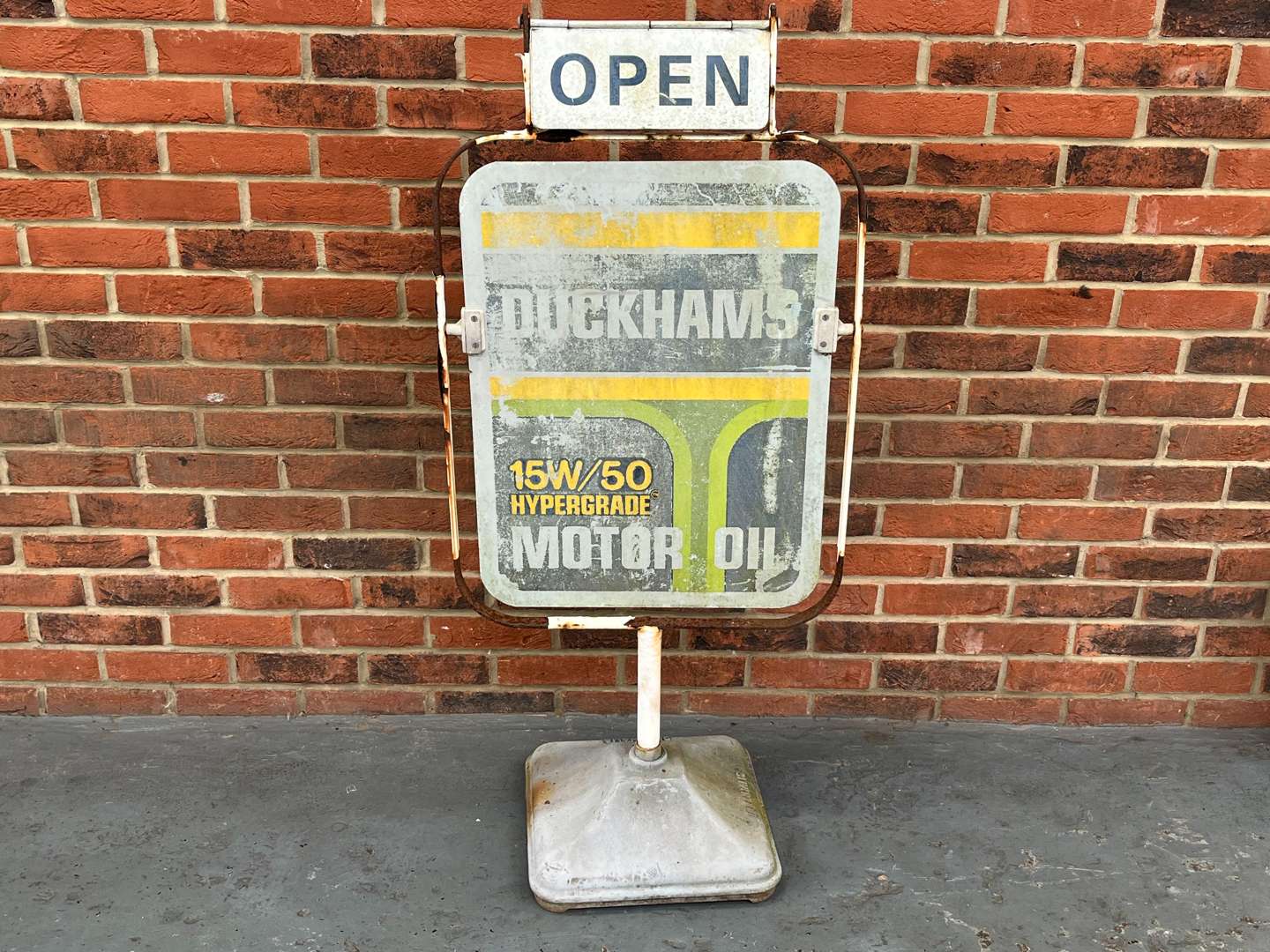 <p>Duckhams Motor Oil Forecourt Sign</p>