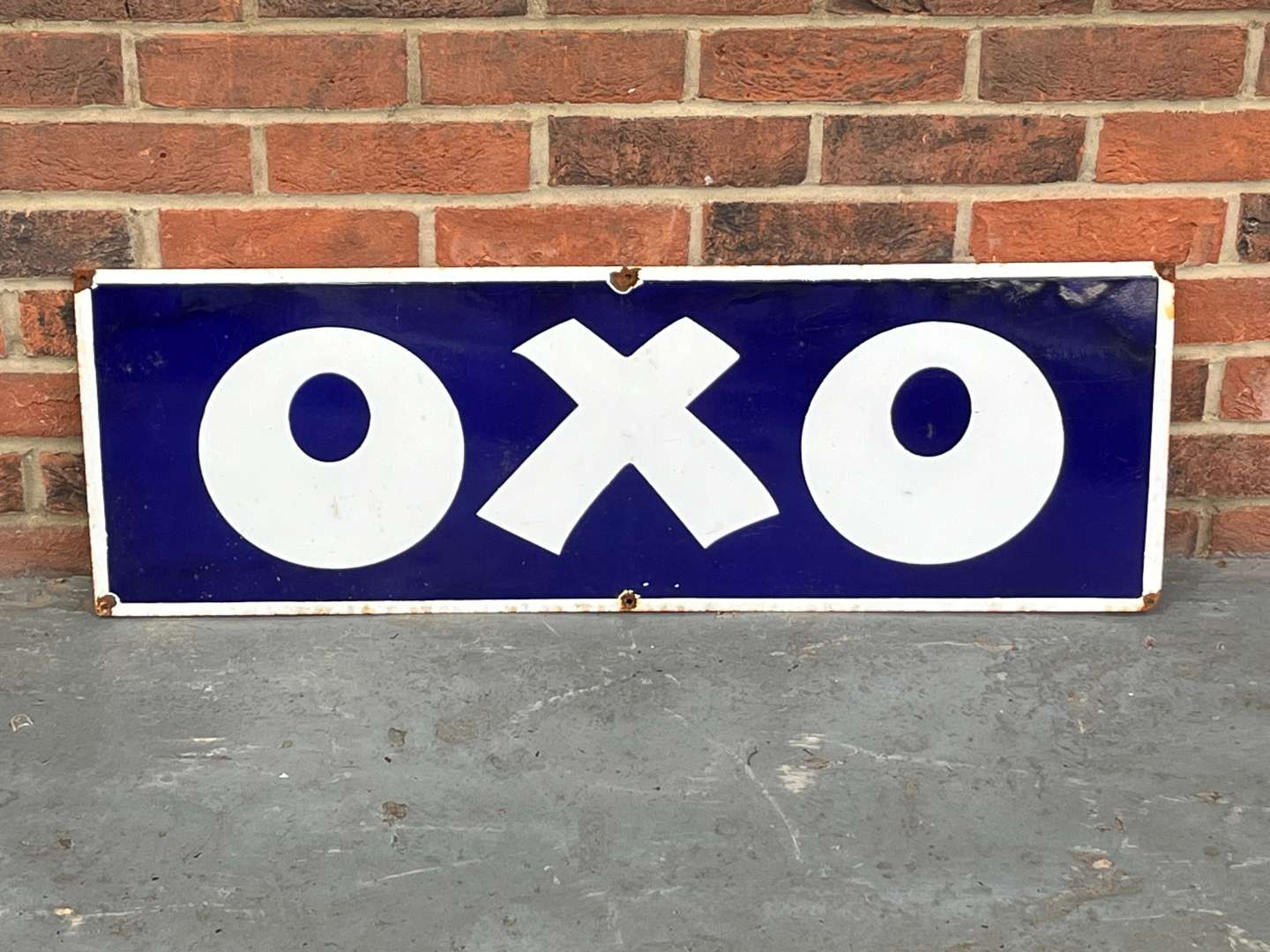 <p>OXO Enamel Sign</p>