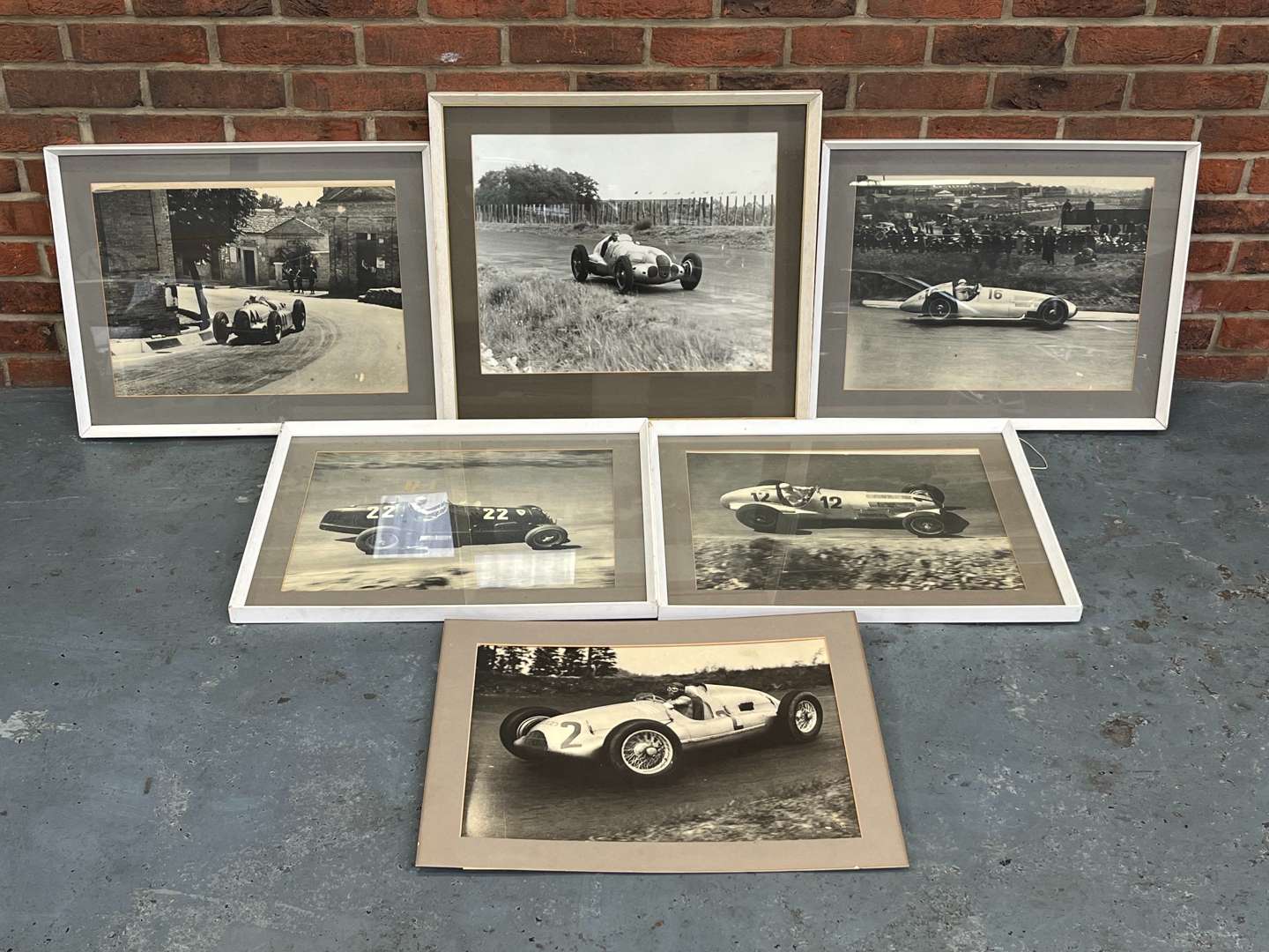 <p>Six Framed Classic Racing Prints</p>