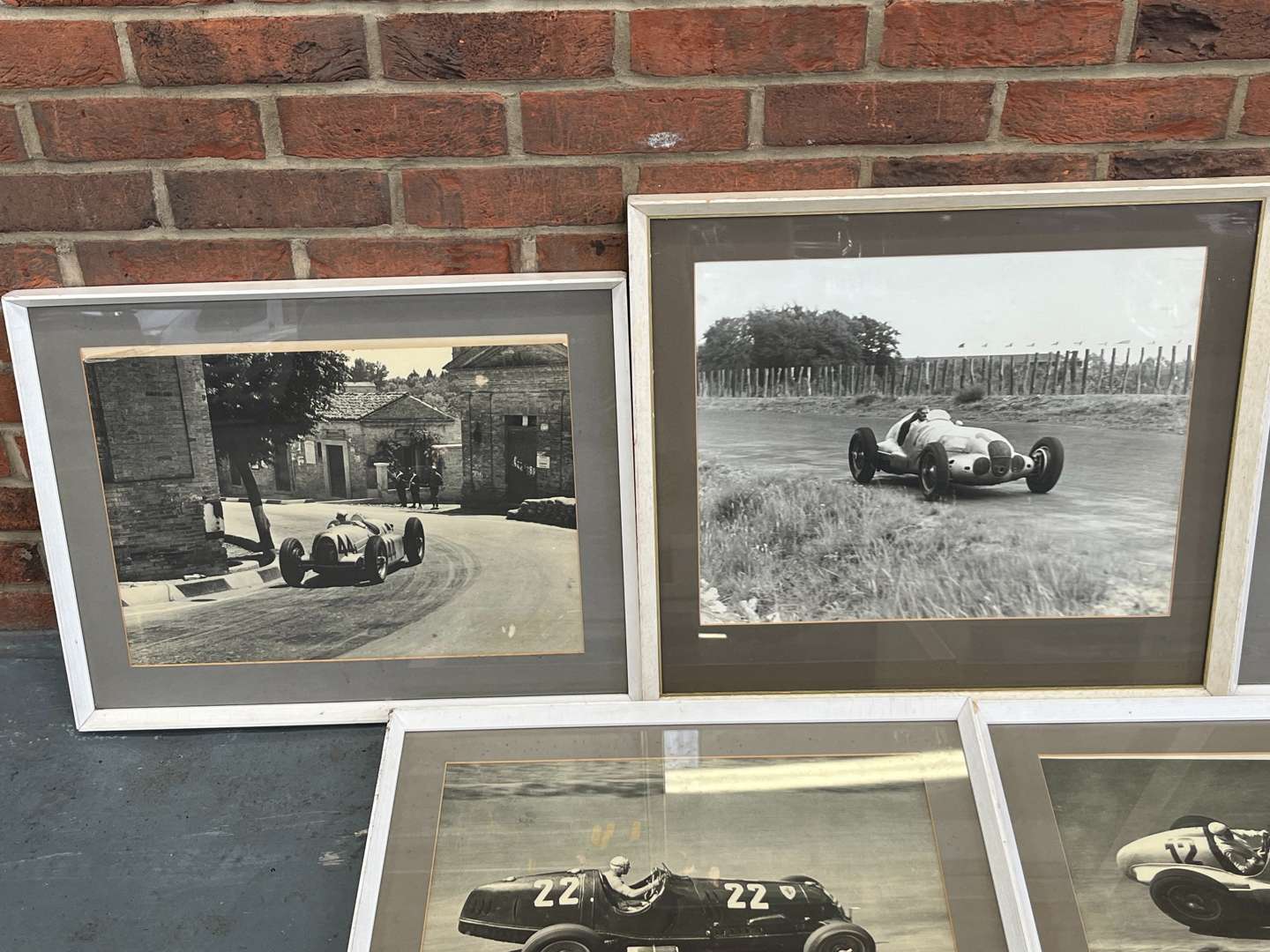 <p>Six Framed Classic Racing Prints</p>