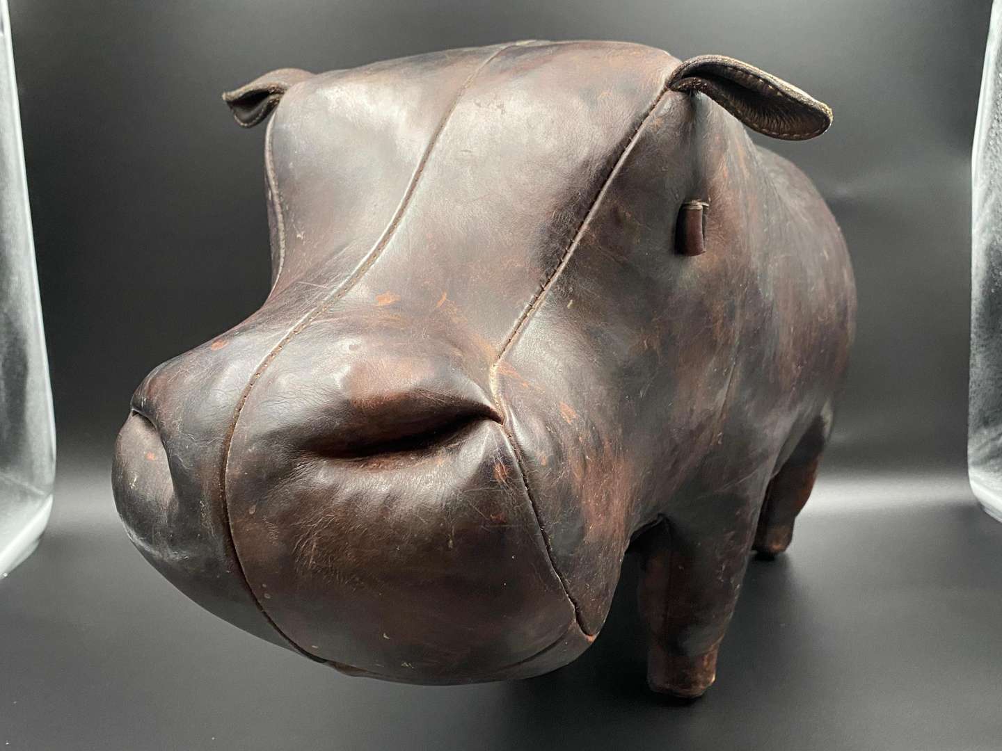 <p>LIBERTY, a standard size, stitched leather Hippopotamus</p>