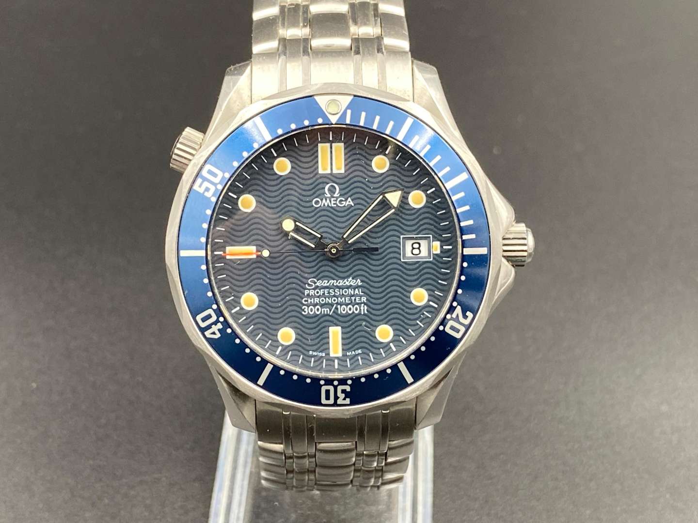 <p>OMEGA, “Seamaster" Chronometer 300M”, 1997, 007 “Tomorrow Never Dies” prop wristwatch.</p>