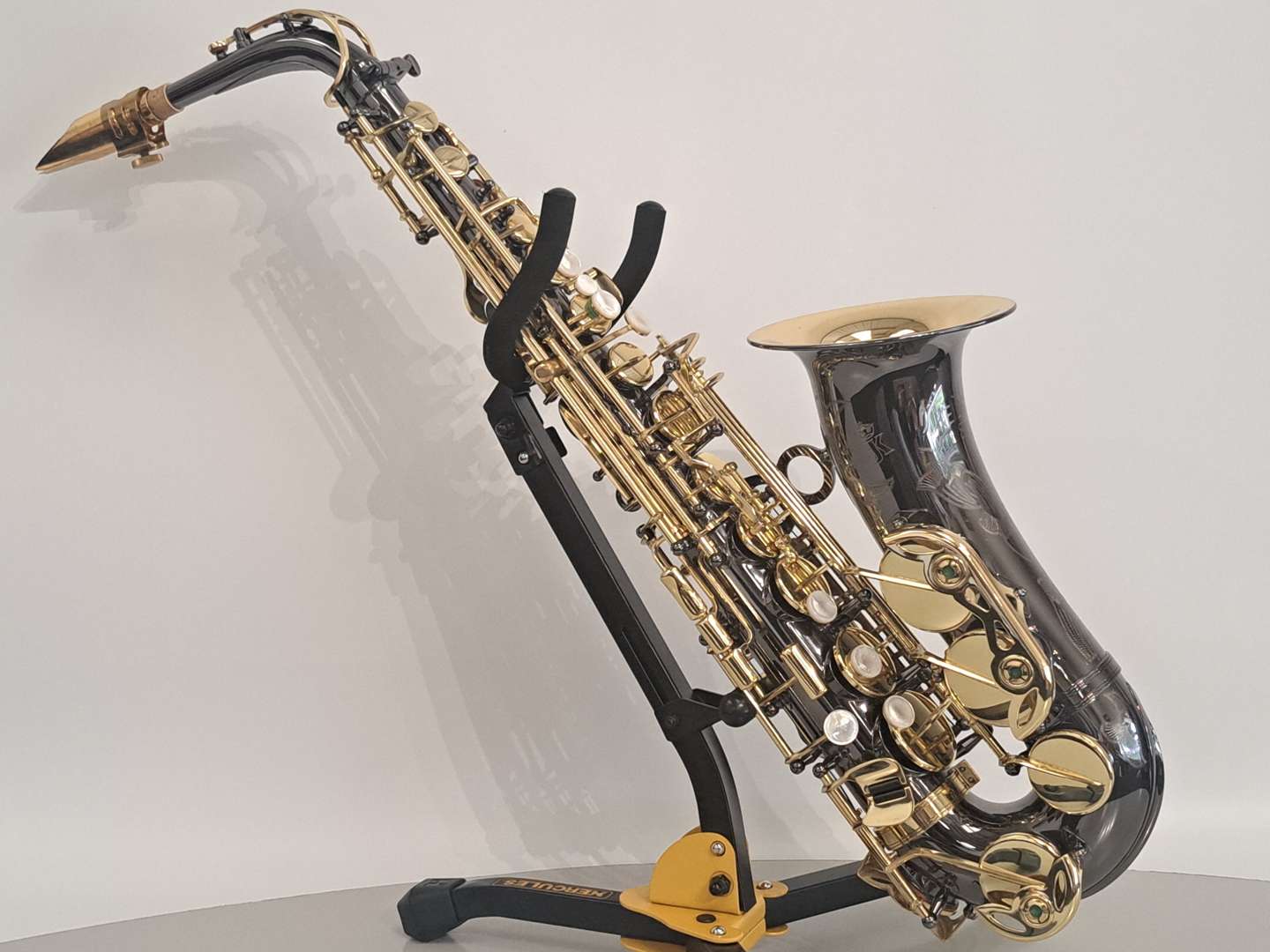 <p>JULIUS KEILWERTH, SX90R, “Shadow”, black nickel saxophone</p>