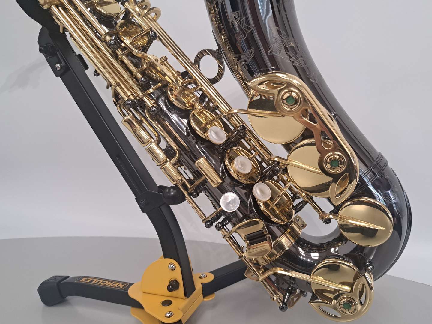 <p>JULIUS KEILWERTH, SX90R, “Shadow”, black nickel saxophone</p>