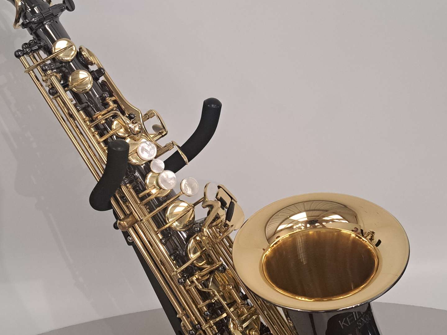 <p>JULIUS KEILWERTH, SX90R, “Shadow”, black nickel saxophone</p>